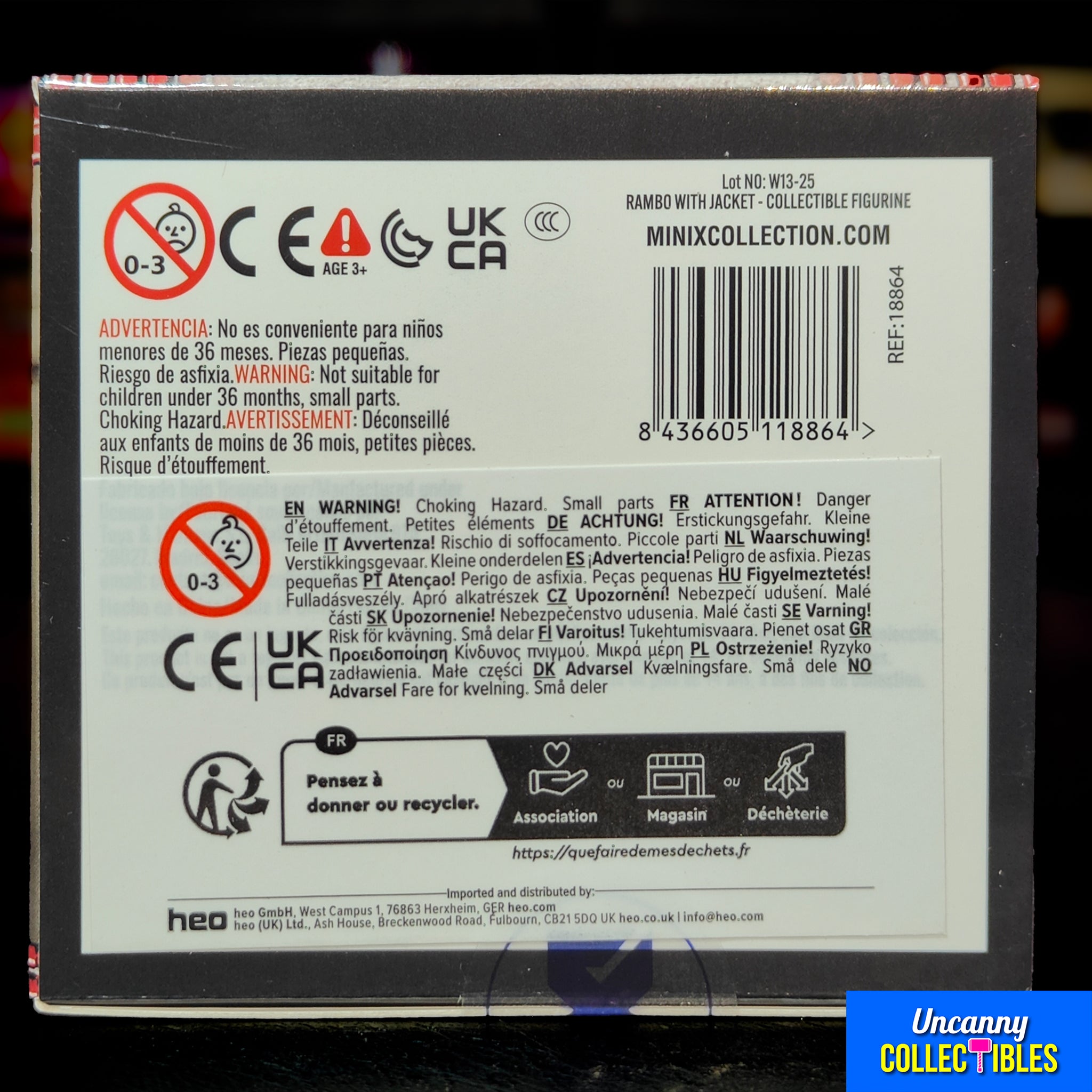 Rambo First Blood Rambo With Jacket Minix Figure 12cm – Rambo, MINIX, 12 cm, 2025, brand new collector item, Uncanny Collectibles Dublin Ireland