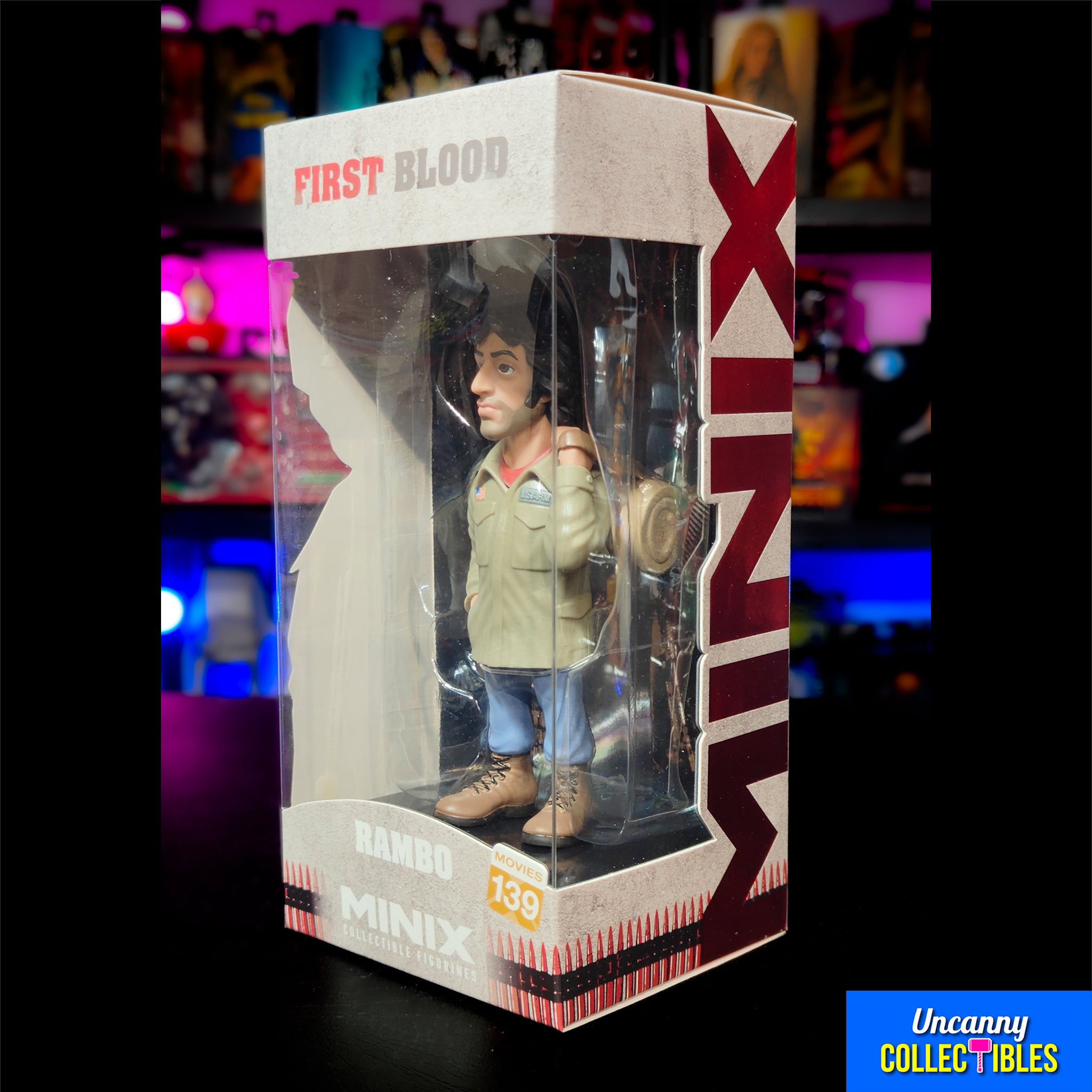 Rambo First Blood Rambo With Jacket Minix Figure 12cm – Rambo, MINIX, 12 cm, 2025, brand new collector item, Uncanny Collectibles Dublin Ireland