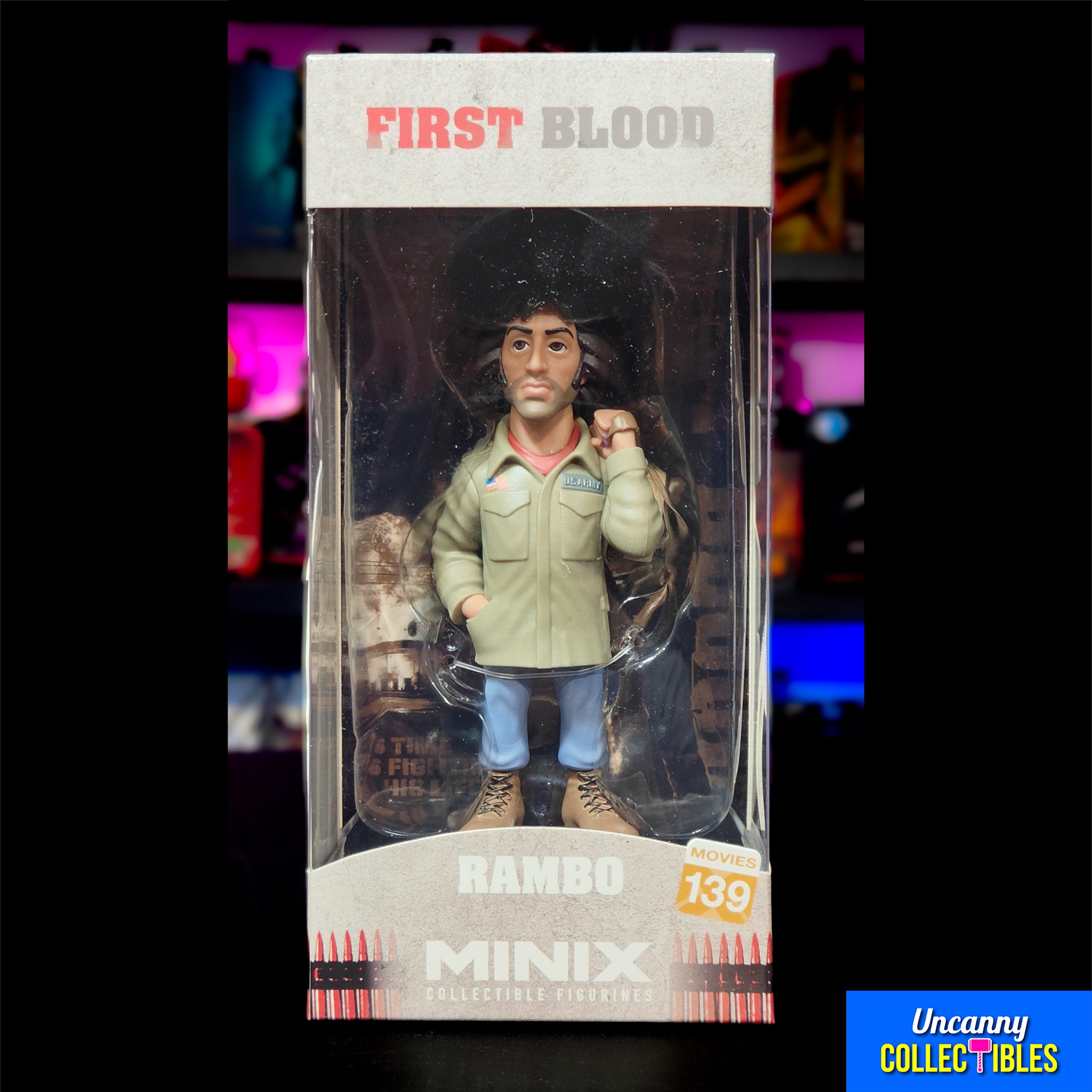 Rambo First Blood Rambo With Jacket Minix Figure 12cm – Rambo, MINIX, 12 cm, 2025, brand new collector item, Uncanny Collectibles Dublin Ireland