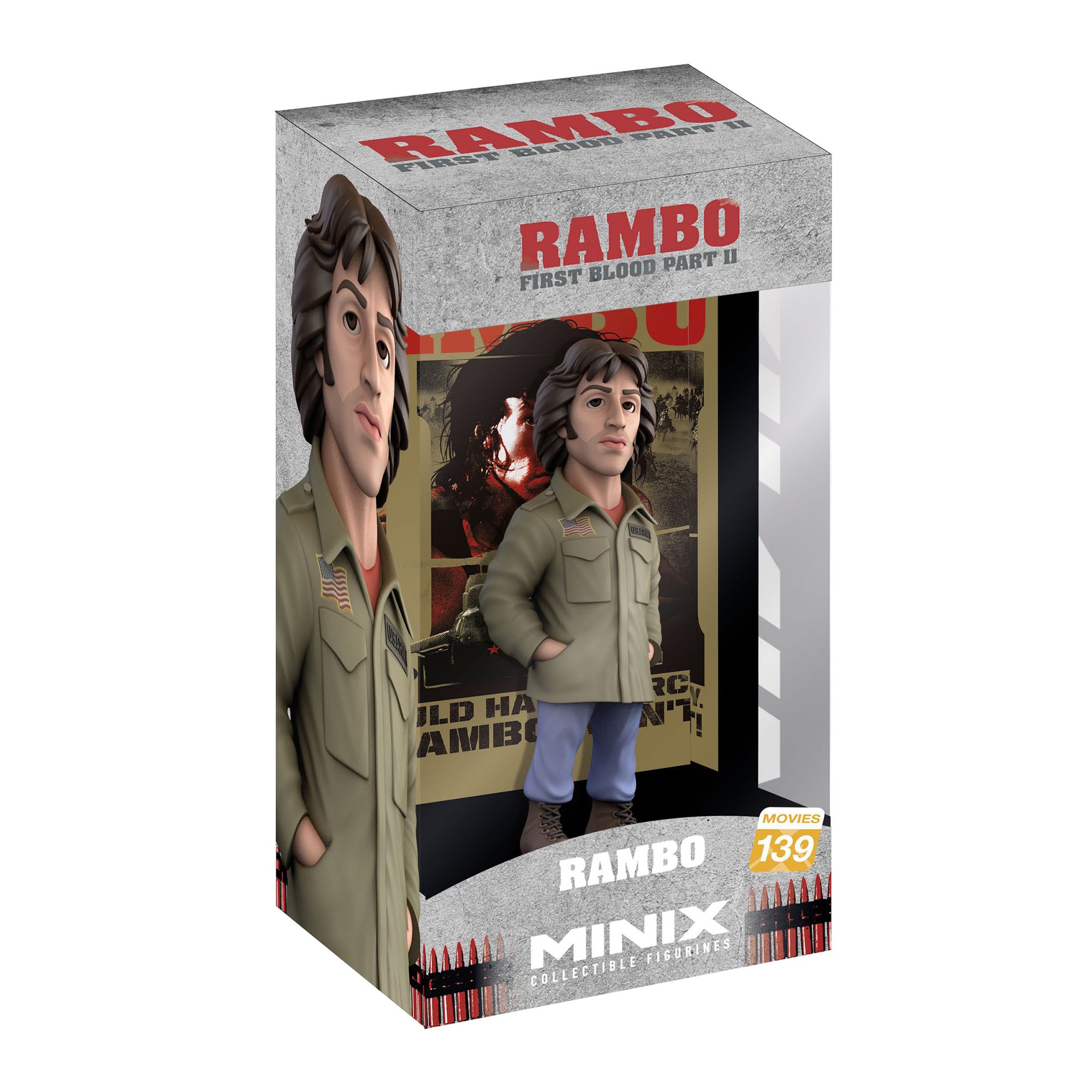 Rambo First Blood Rambo With Jacket Minix Figure 12cm