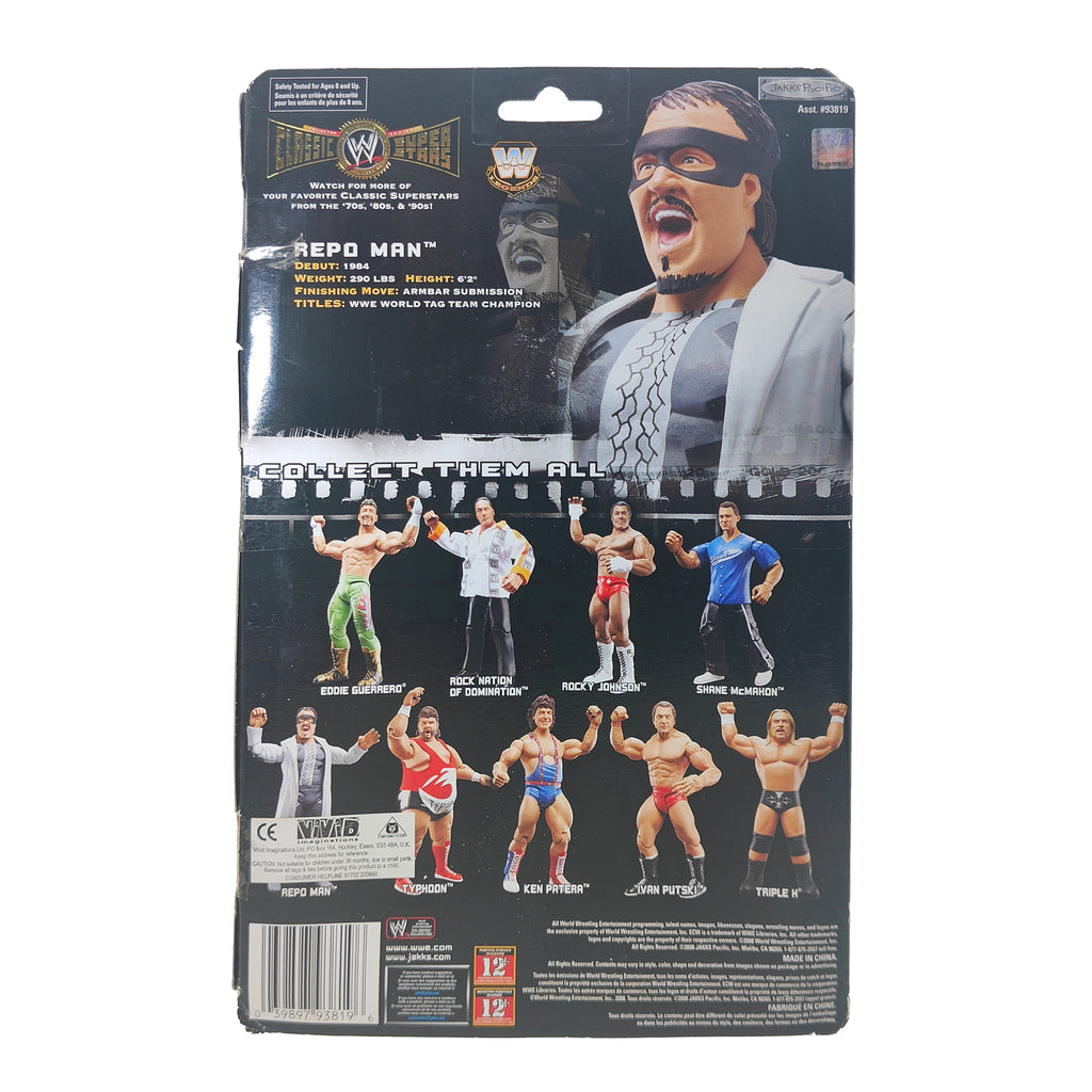 Repo Man WWE Classic Superstars Series 17 Jakks Pacific Action Figure 2008 18cm – WWE, JAKKS Pacific, 18 cm, 2008, pre-owned collector piece, Uncanny Collectibles Dublin Ireland