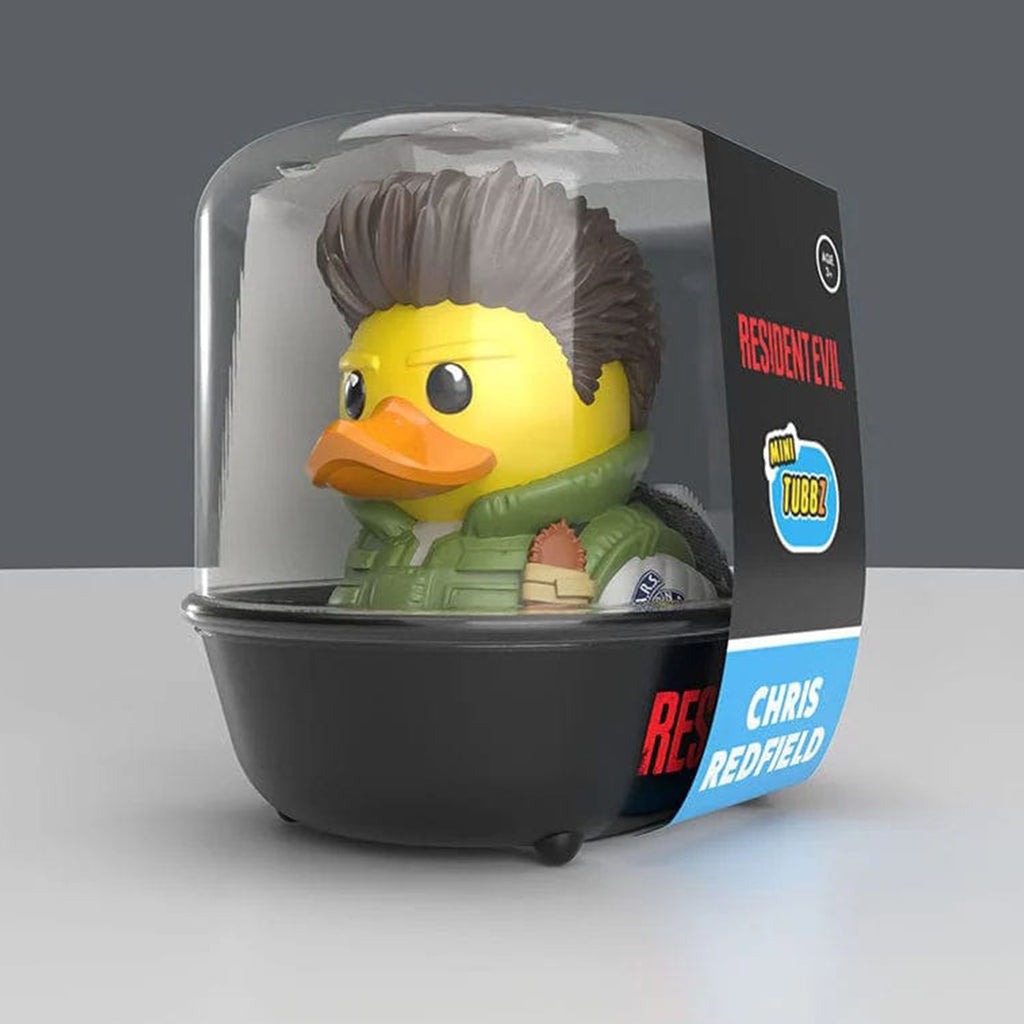 Resident Evil Chris Redfield Mini Tubbz Cosplaying Duck Collectible 5cm – Resident Evil, Numskull, 5 cm, brand new collector item, Uncanny Collectibles Dublin Ireland