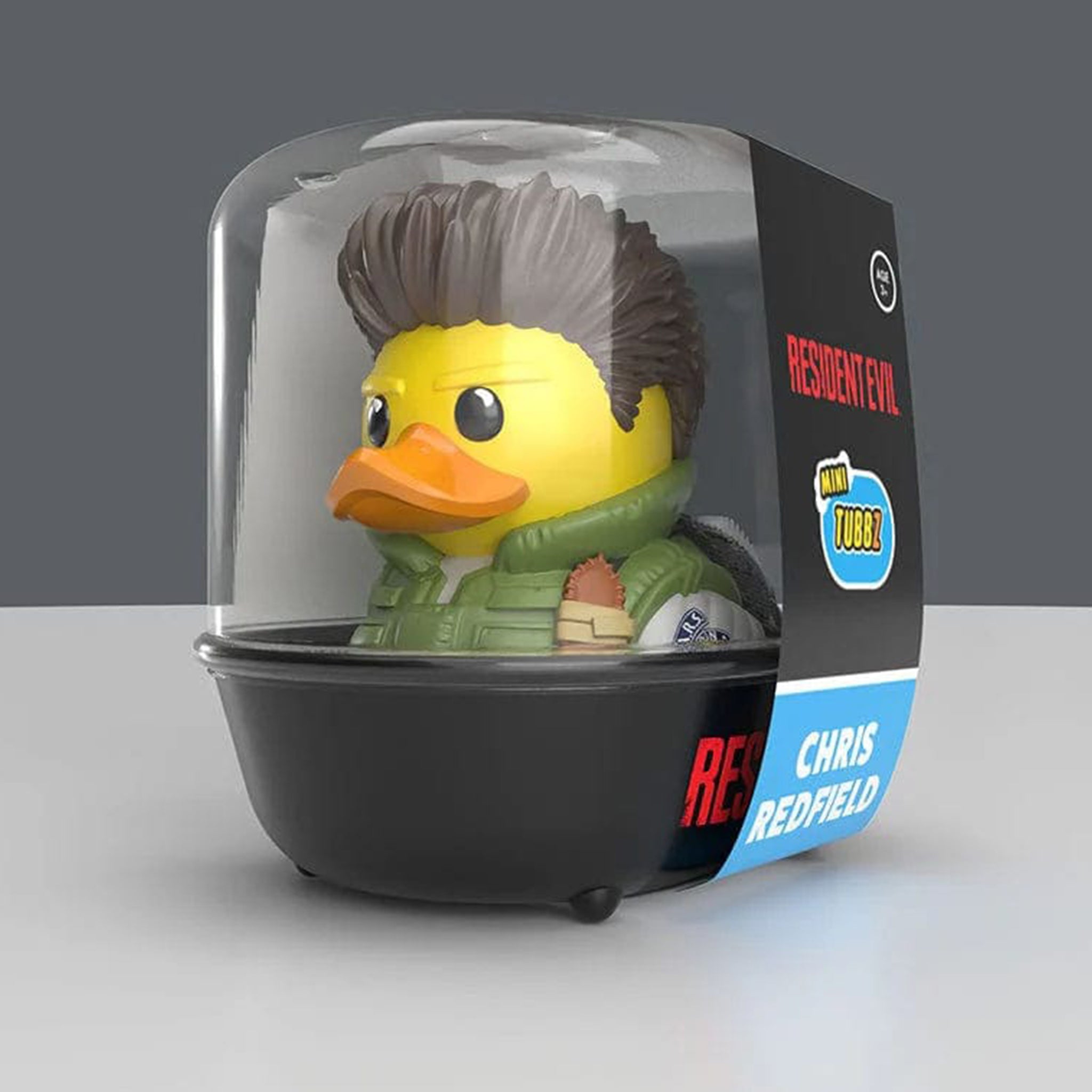 Resident Evil Chris Redfield Mini Tubbz Cosplaying Duck Collectible 5cm – Resident Evil, Numskull, 5 cm, brand new collector item, Uncanny Collectibles Dublin Ireland