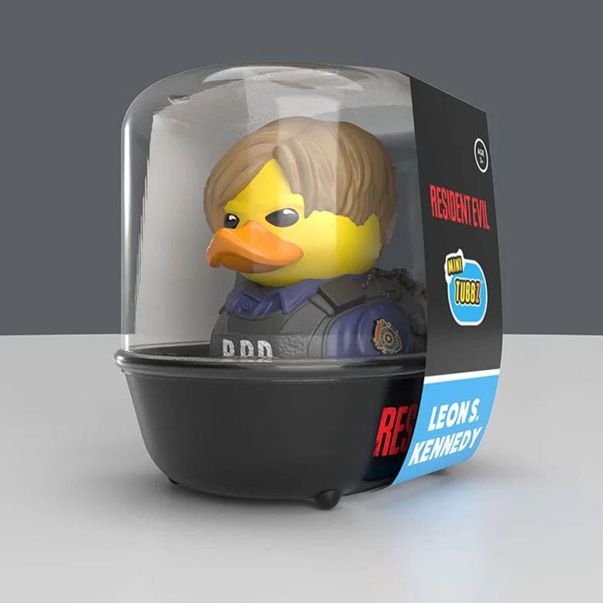 Resident Evil Leon S Kennedy Mini Tubbz Cosplaying Duck Collectible 5cm