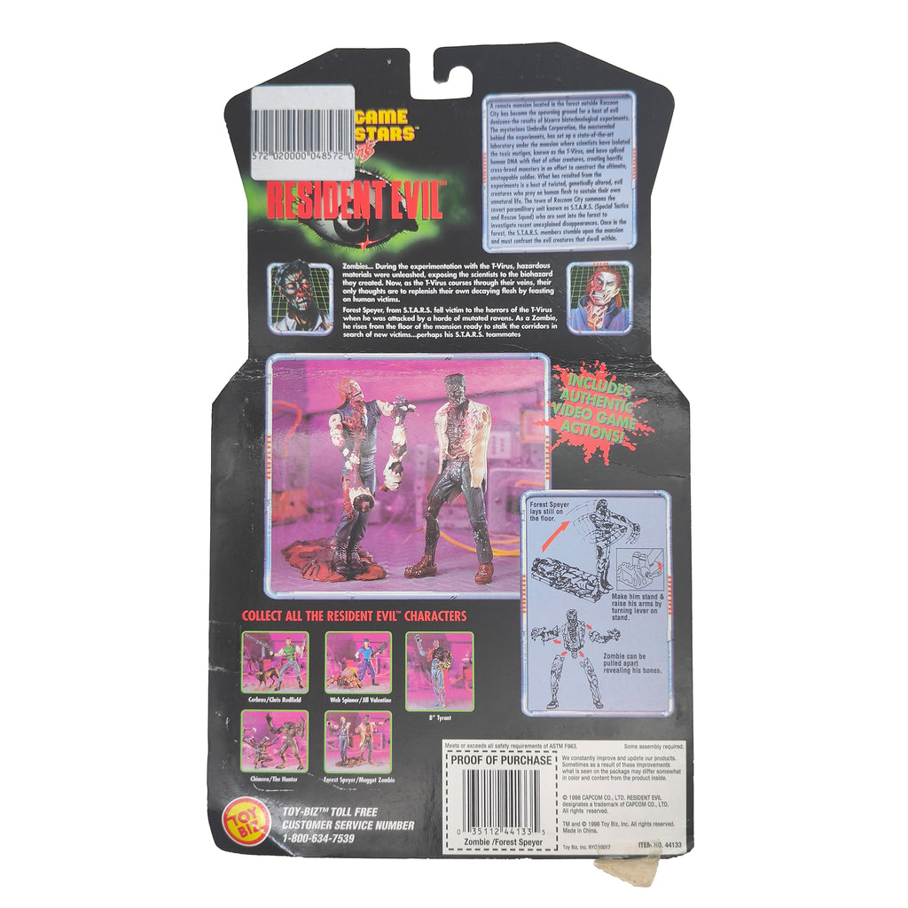 Resident Evil Zombie and Forest Speyer Toy Biz Video Game Super Stars – Spawn, Toy Biz, 13 cm, pre-owned collector piece, Uncanny Collectibles Dublin Ireland