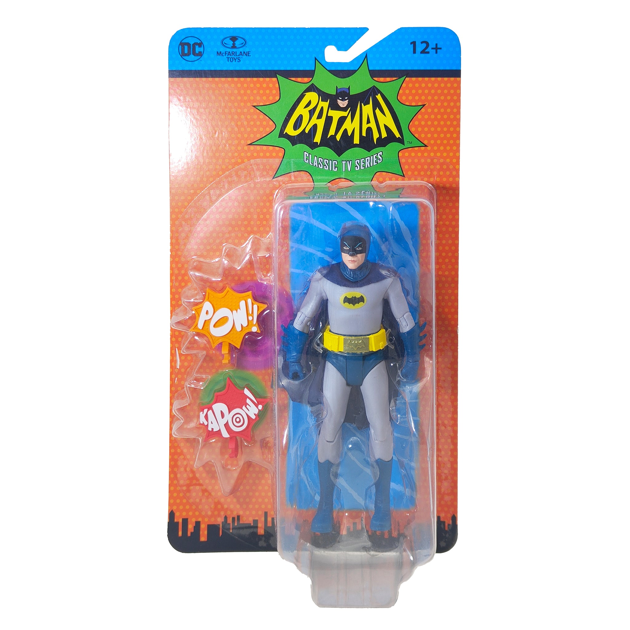 Retro Batman 1966 Batman TV Series McFarlane Toys Action Figure 2021 15cm – Batman, McFarlane Toys, 15 cm, 2021, pre-owned collector piece, Uncanny Collectibles Dublin Ireland
