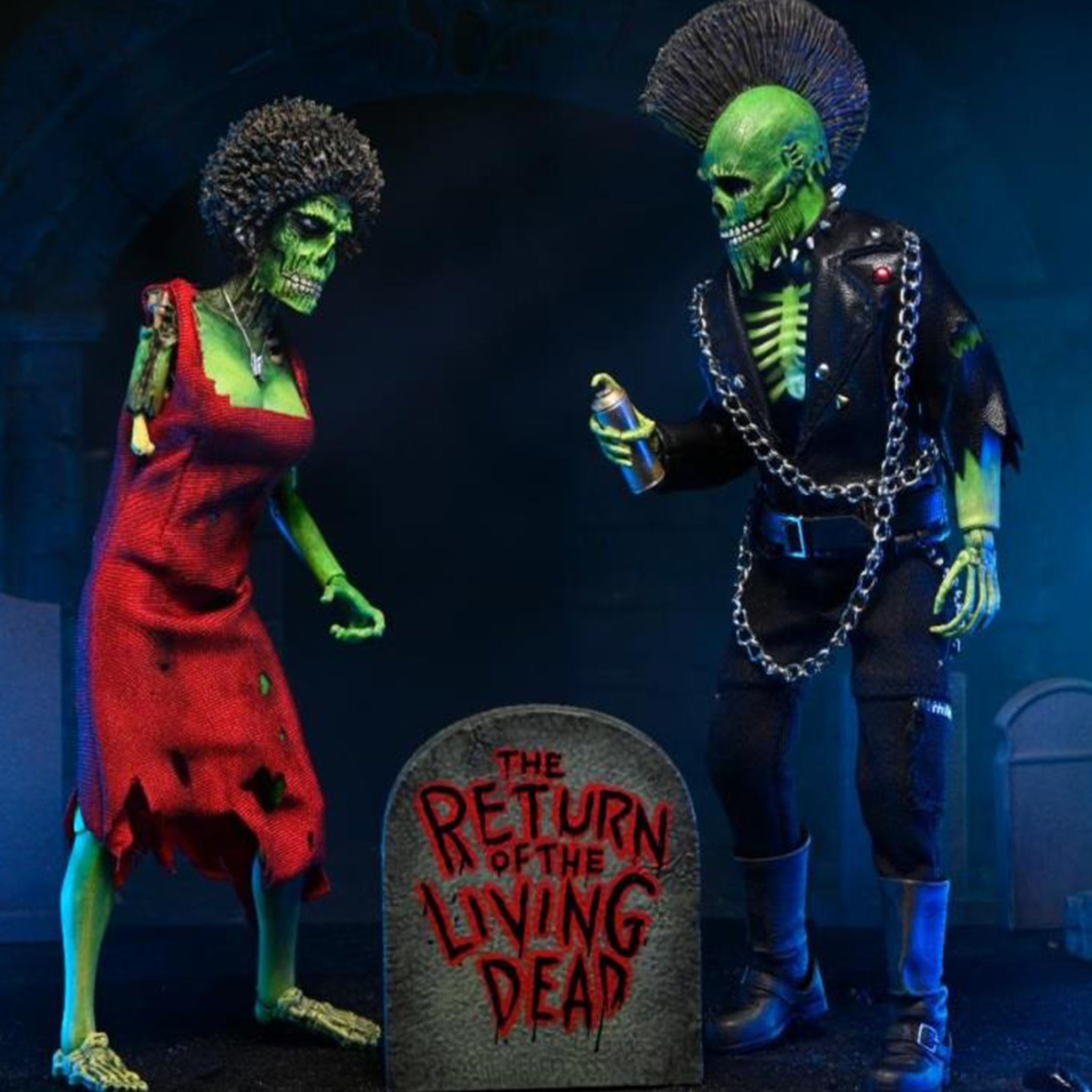 NECA Return Of The Living Dead Trash And Suicide Retro Clothed Action Figure 2 Pack 20cm