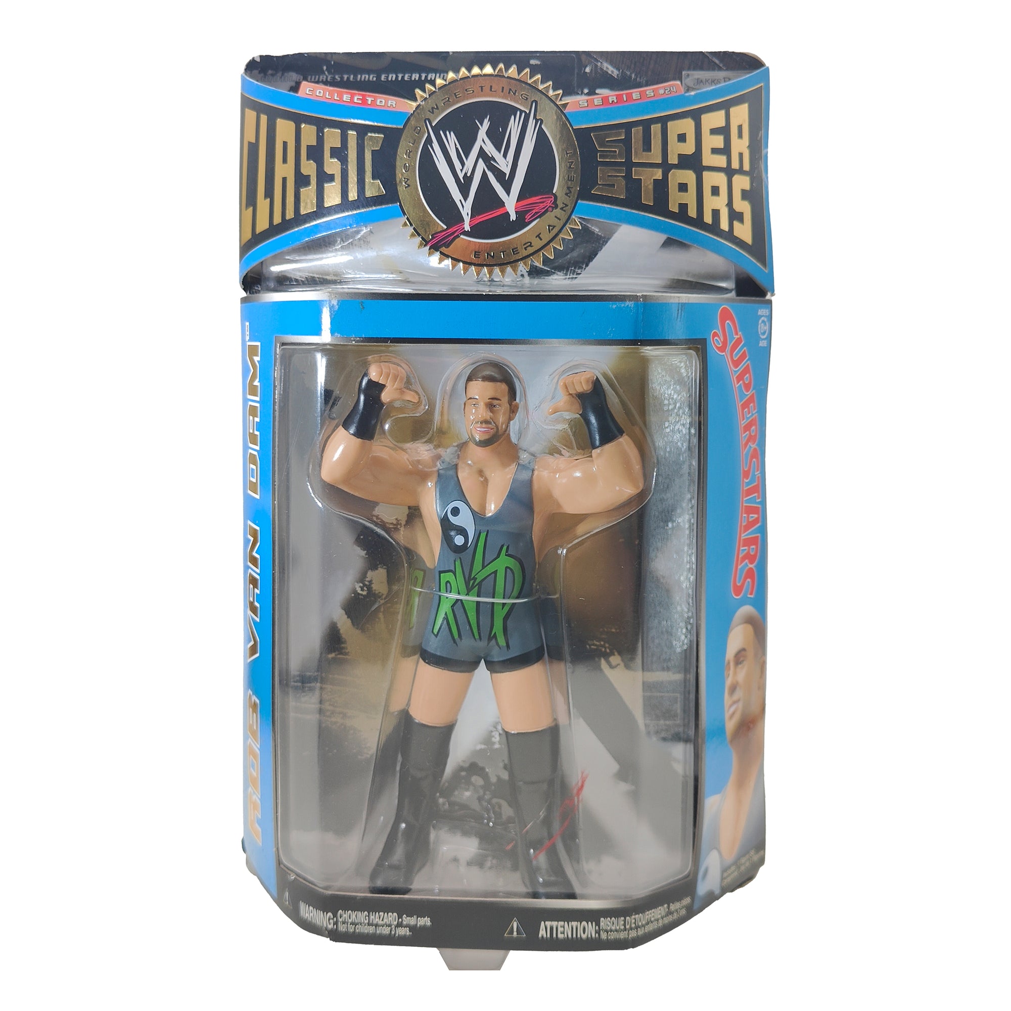 Rob Van Dam WWE Classic Superstars Series 24 Jakks Pacific Action Figure 2009 18cm