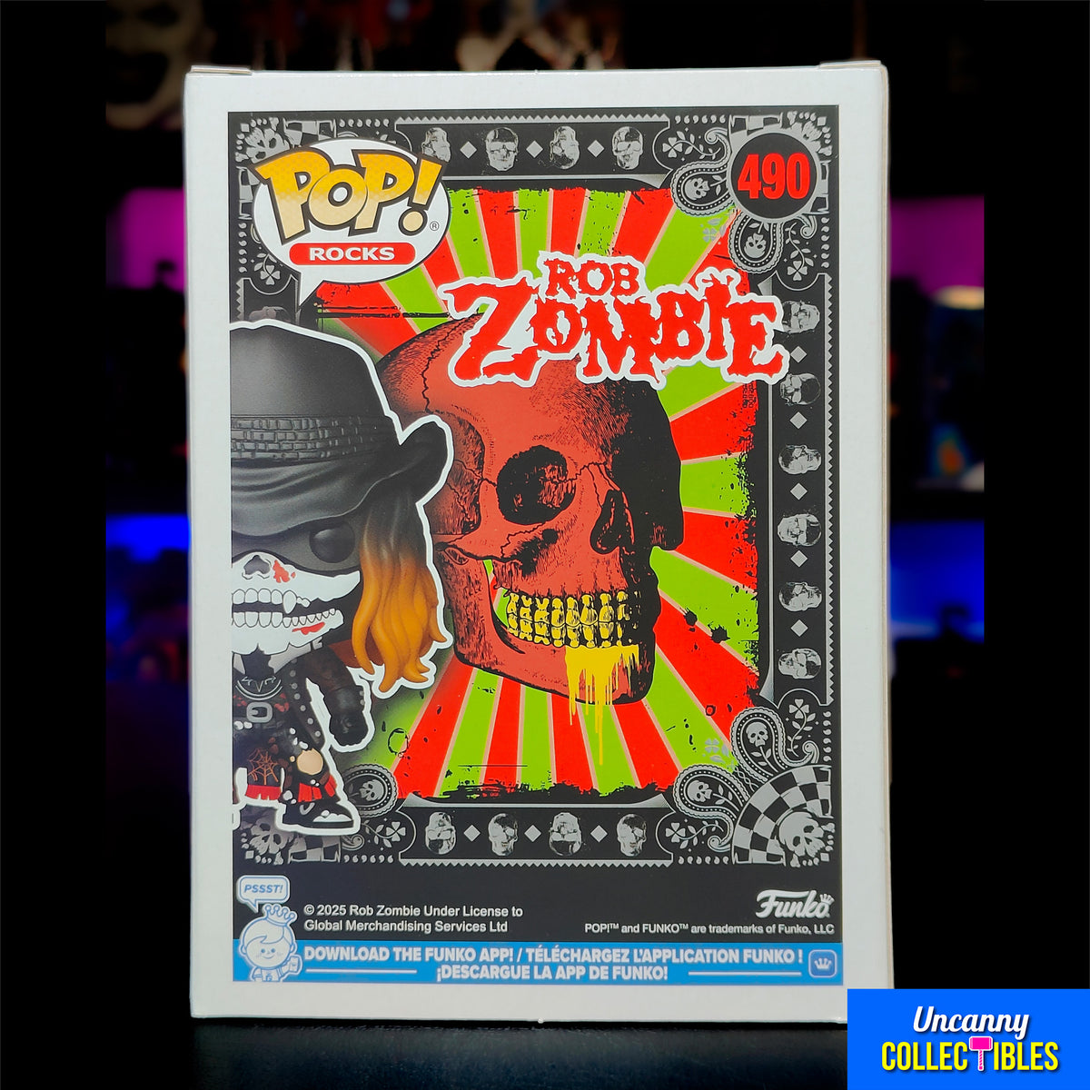 Rob Zombie with Bandana Funko Pop Rocks 490 Vinyl Figure - photo 4 of 6