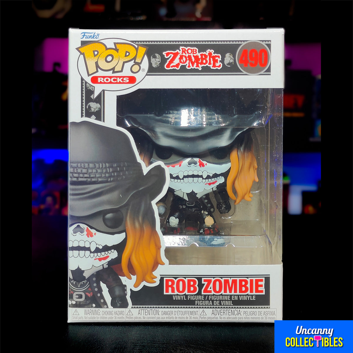 Rob Zombie with Bandana Funko Pop Rocks 490 Vinyl Figure - photo 2 of 6