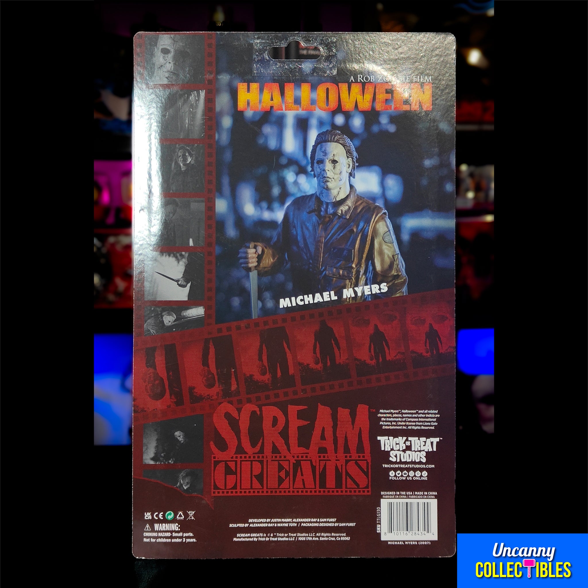 Rob Zombies Halloween Michael Myers Trick Or Treat Studios Scream Greats Action Figure 20cm – Halloween, Trick or Treat Studios, 20 cm, 2024, brand new collector item, Uncanny Collectibles Dublin Ireland