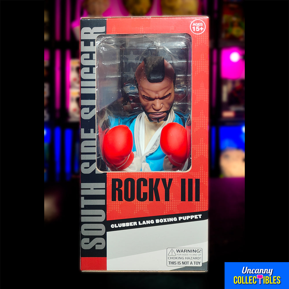 Syndicate Collectibles Rocky Clubber Lang Reachers Boxing Puppet 33cm – Rocky, Syndicate Collectibles, 33 cm, 2024, pre-owned collector piece, Uncanny Collectibles Dublin Ireland