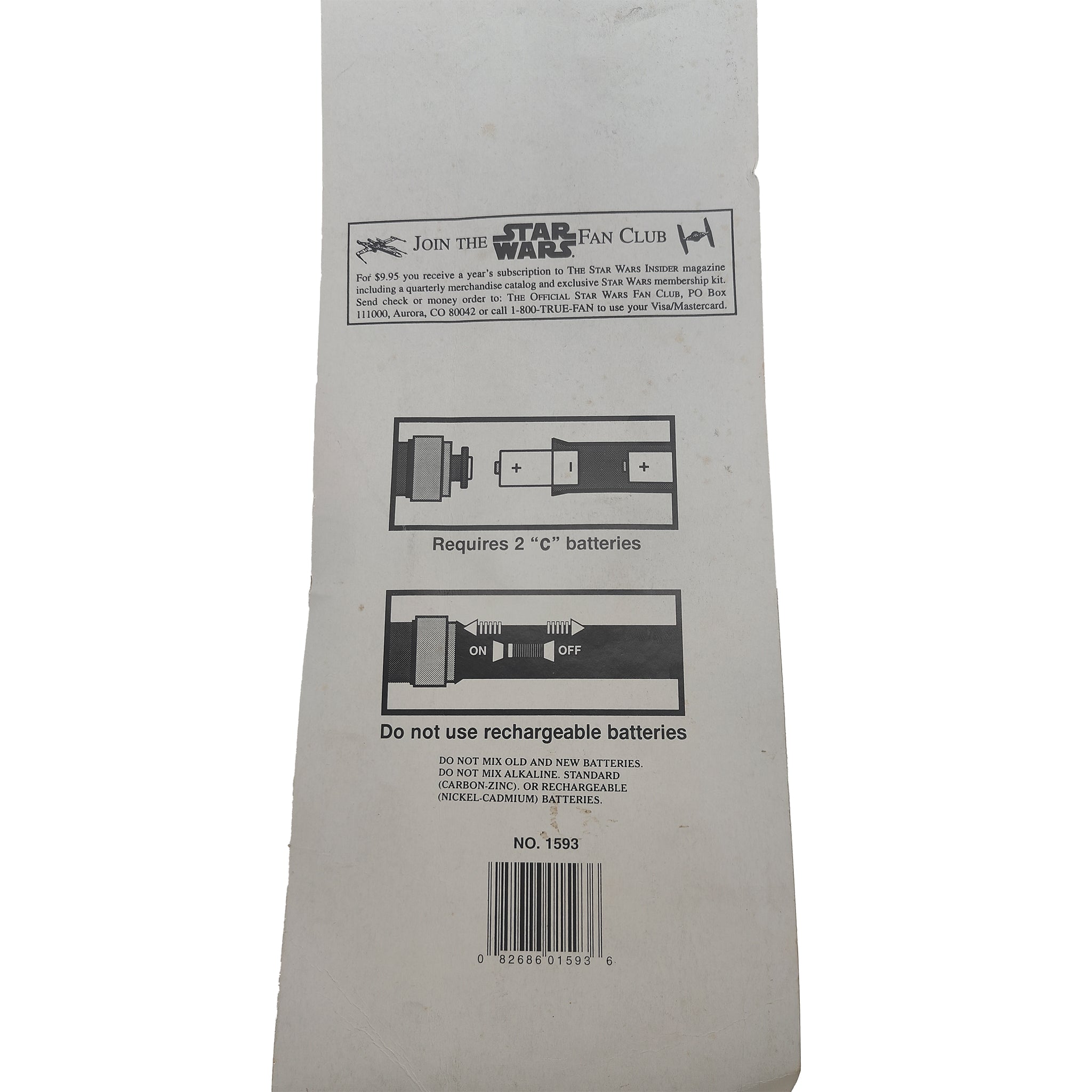 Rubies Star Wars Expandable Light Up Blue Lightsaber 1995 91cm – Star Wars, Rubie's, 91 cm, 1995, pre-owned collector piece, Uncanny Collectibles Dublin Ireland