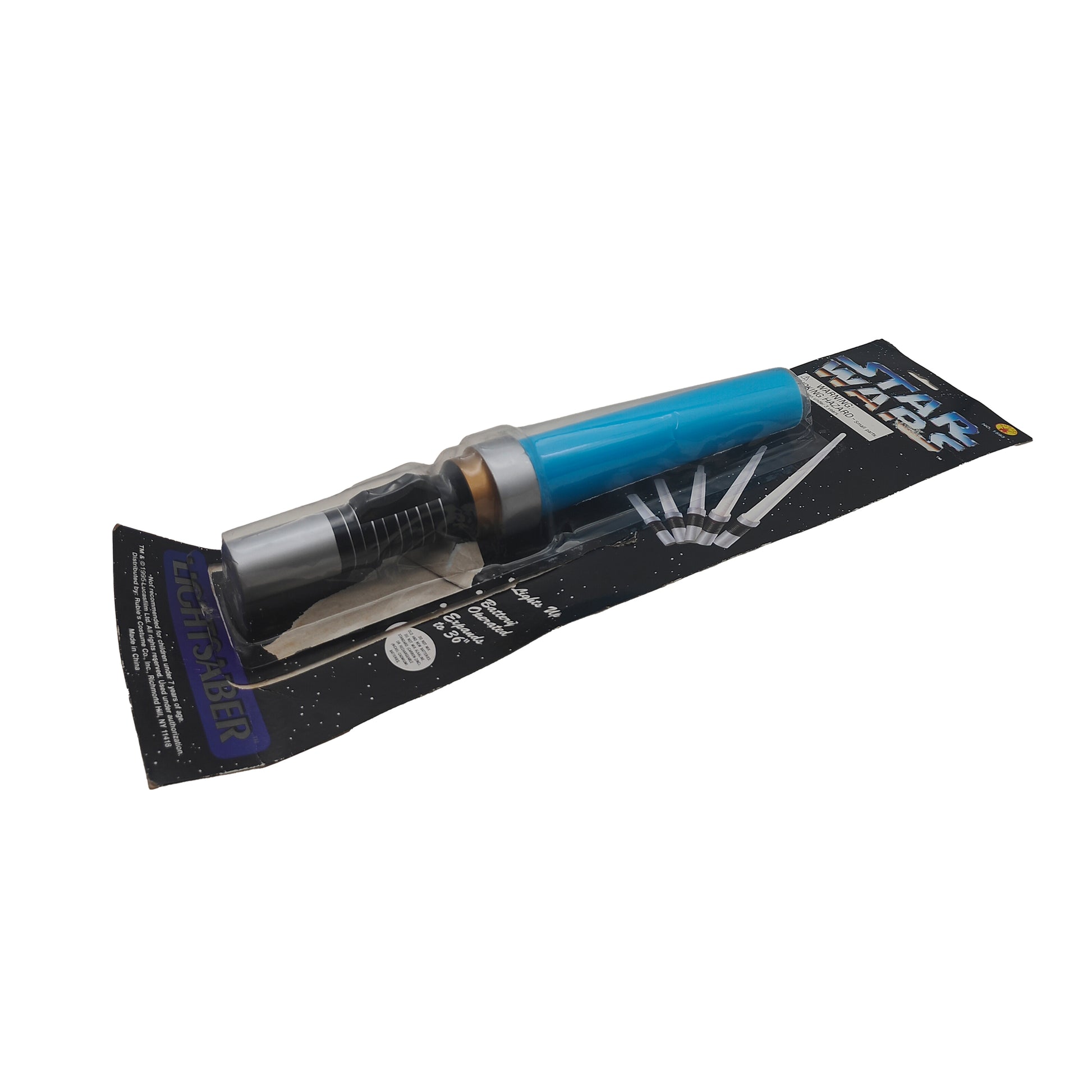 Rubies Star Wars Expandable Light Up Blue Lightsaber 1995 91cm