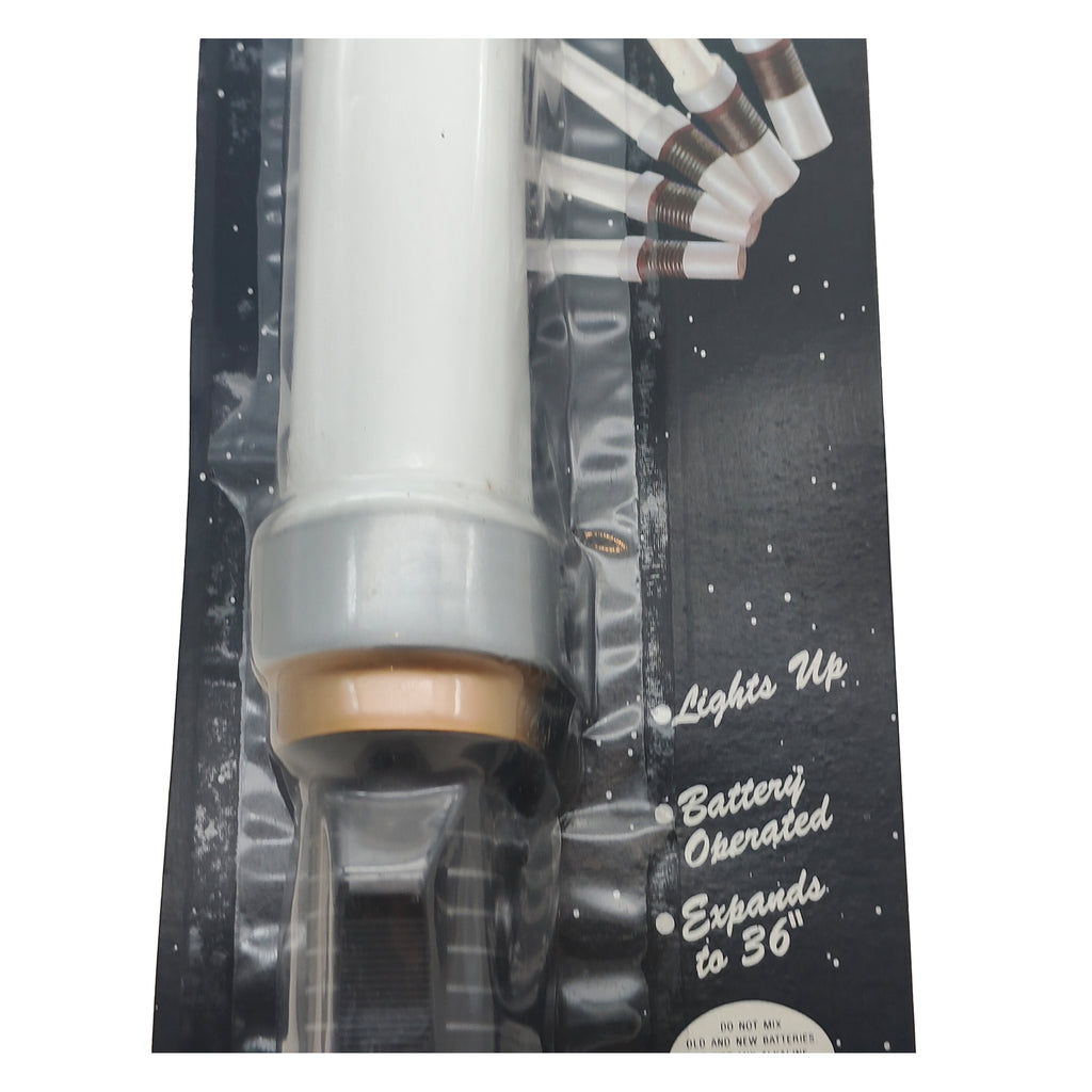 Rubies Star Wars Expandable Light Up White Lightsaber 1995 91cm – Star Wars, Rubie's, 91 cm, 1995, pre-owned collector piece, Uncanny Collectibles Dublin Ireland