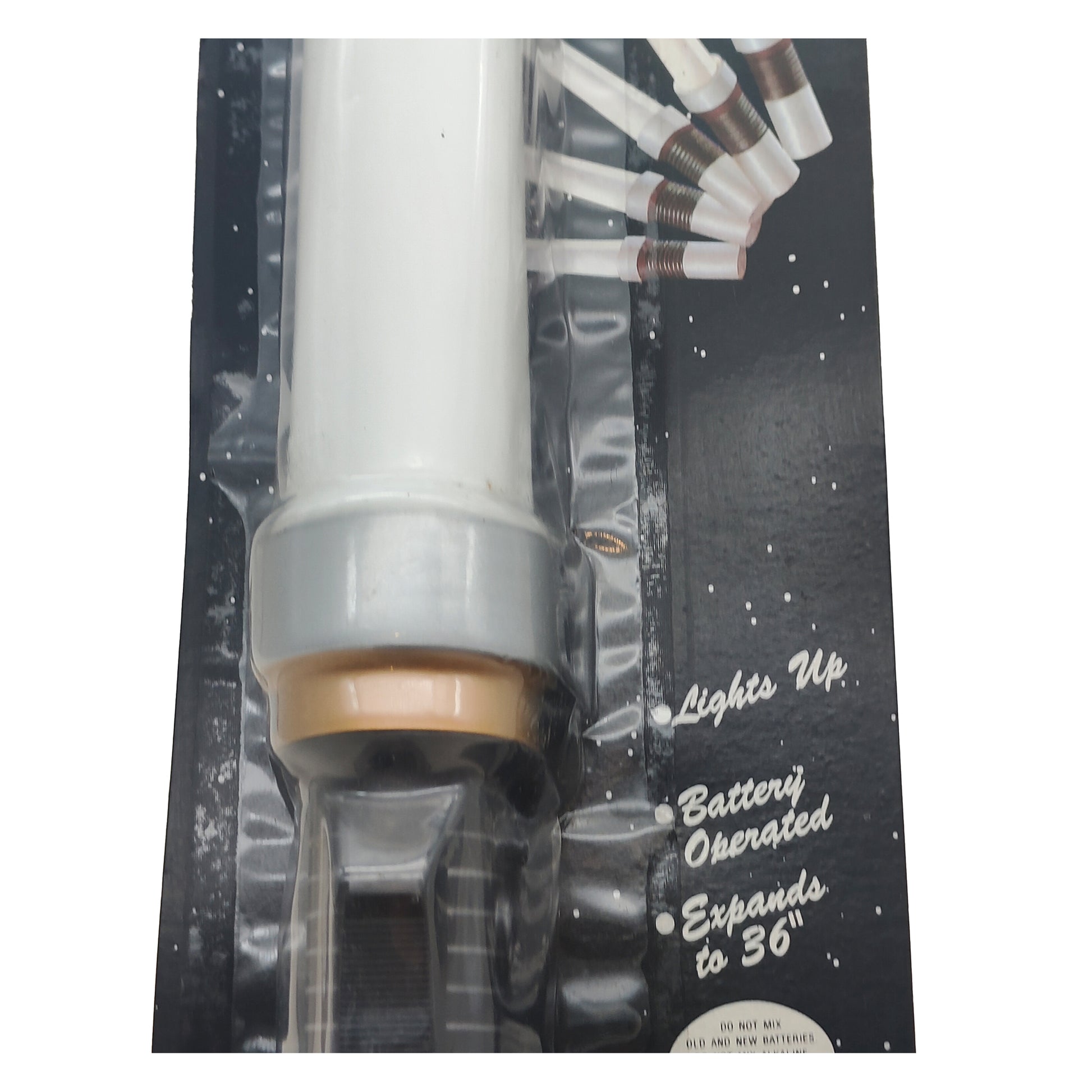 Rubies Star Wars Expandable Light Up White Lightsaber 1995 91cm