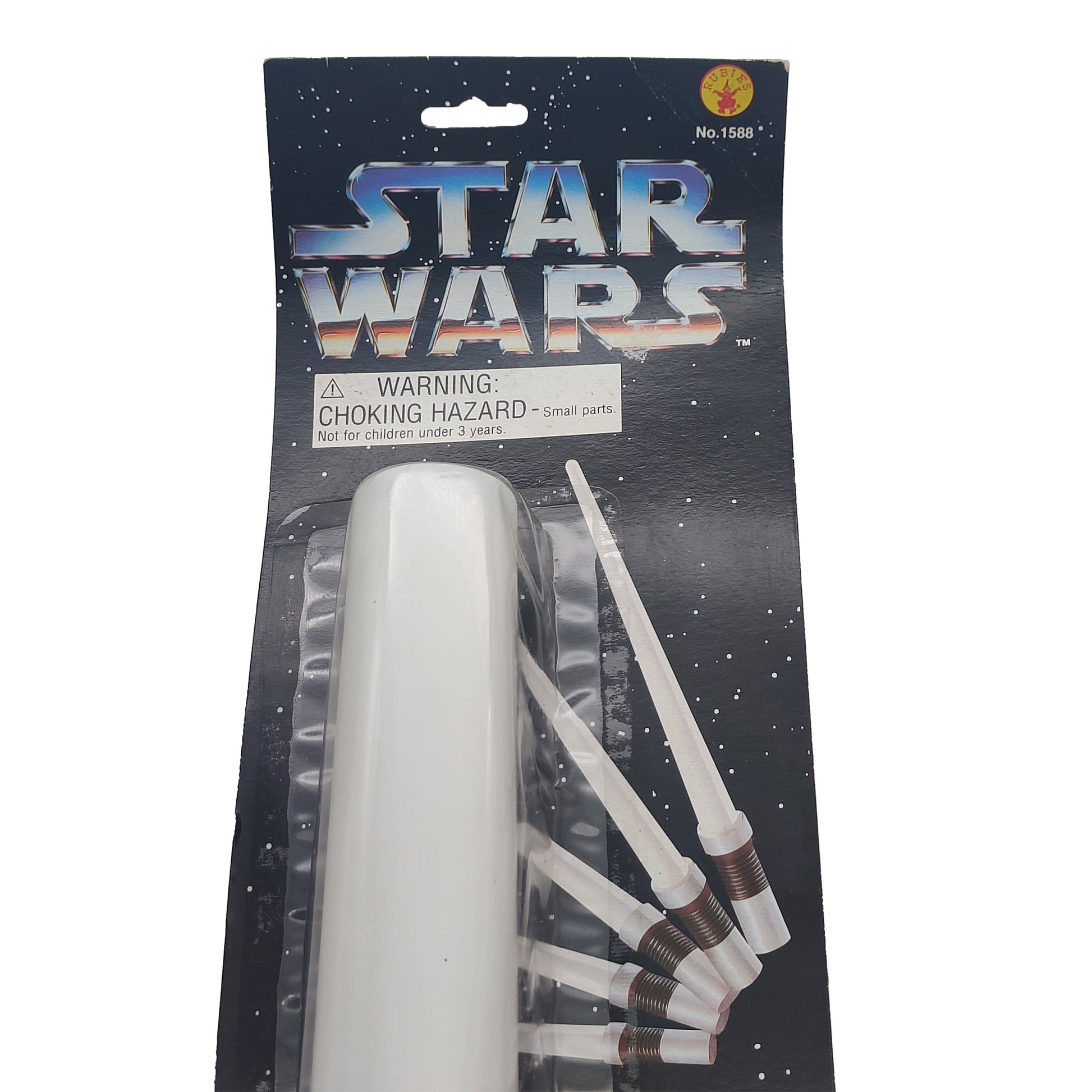 Rubies Star Wars Expandable Light Up White Lightsaber 1995 91cm