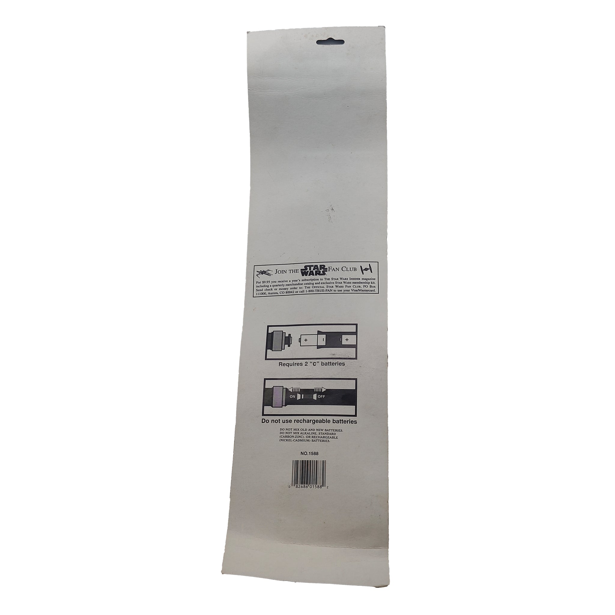 Rubies Star Wars Expandable Light Up White Lightsaber 1995 91cm – Star Wars, Rubie's, 91 cm, 1995, pre-owned collector piece, Uncanny Collectibles Dublin Ireland