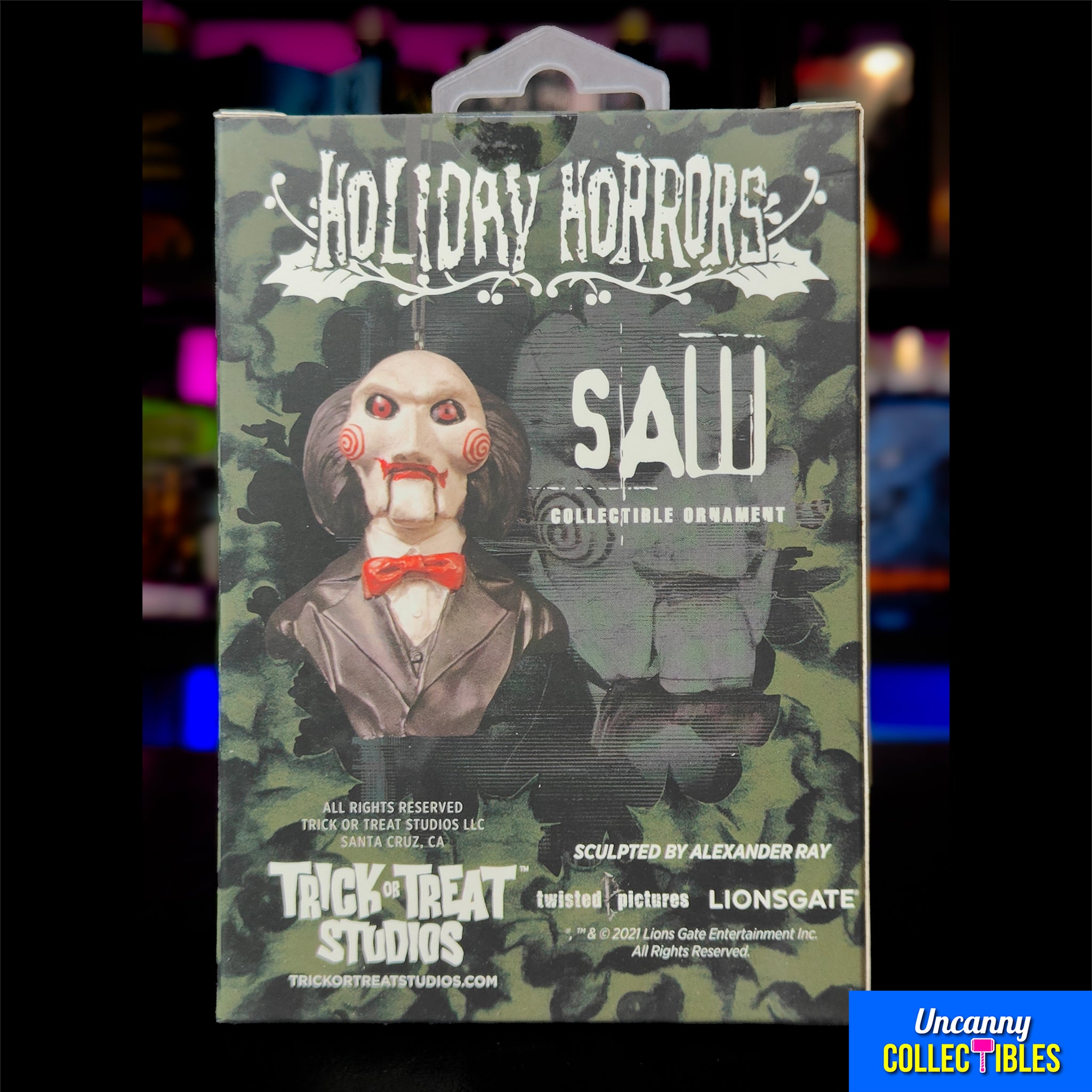 Saw Billy Puppet Trick Or Treat Studios Holiday Horrors Ornament 9cm – Saw, Trick or Treat Studios, 9 cm, brand new collector item, Uncanny Collectibles Dublin Ireland