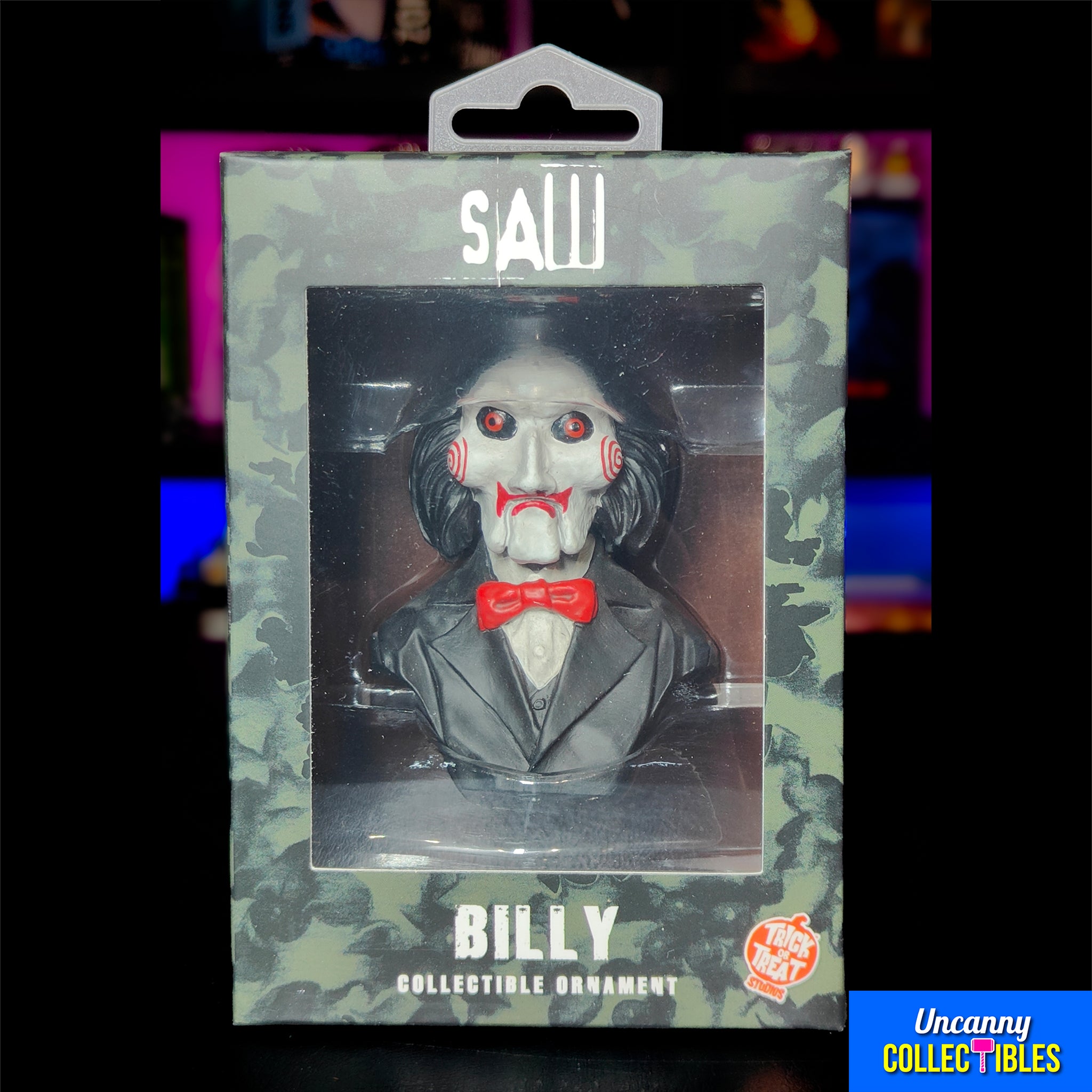 Saw Billy Puppet Trick Or Treat Studios Holiday Horrors Ornament 9cm – Saw, Trick or Treat Studios, 9 cm, brand new collector item, Uncanny Collectibles Dublin Ireland