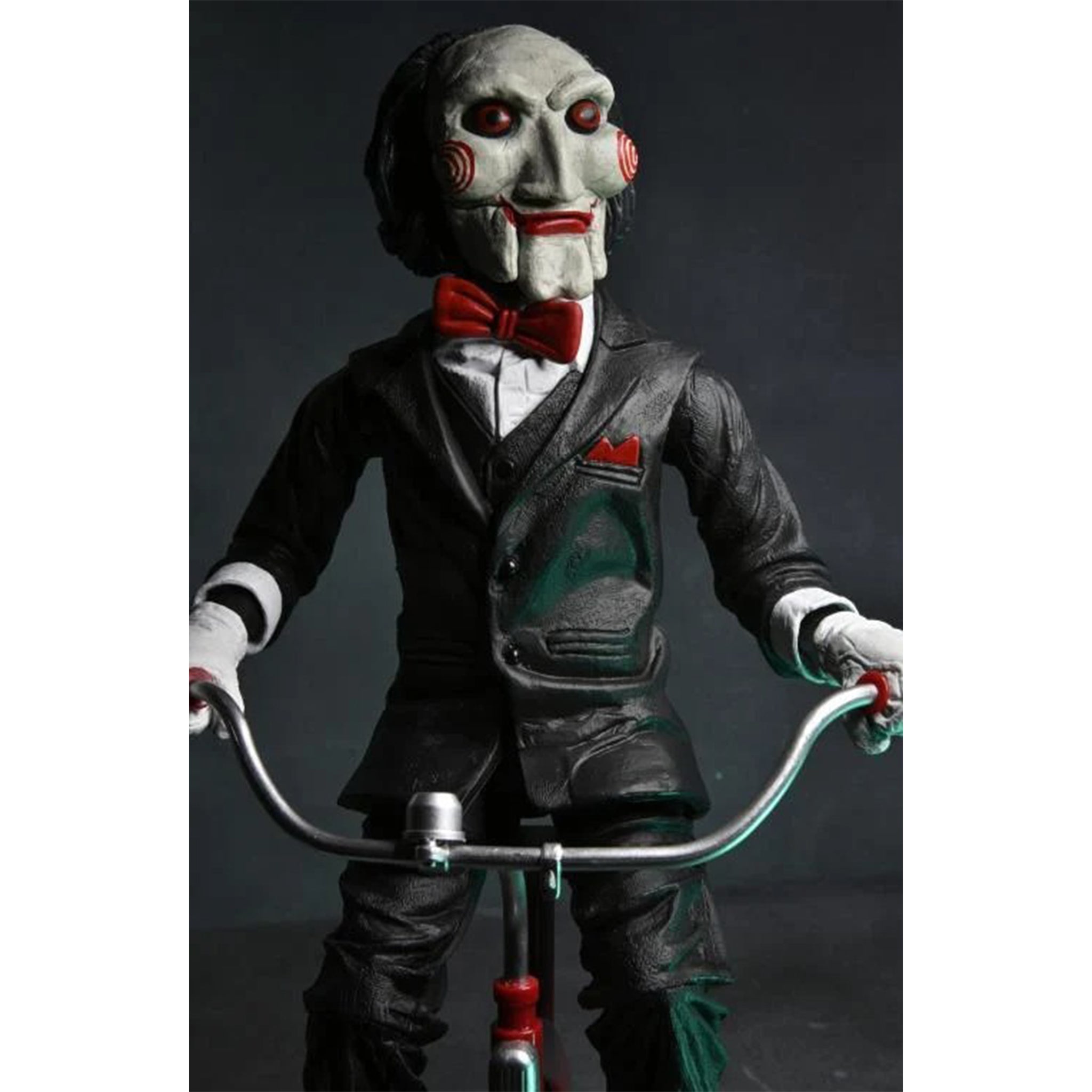 NECA Saw Billy The Puppet On Tricycle With Sound Action Figure – Saw, NECA, 30 cm, brand new collector item, Uncanny Collectibles Dublin Ireland