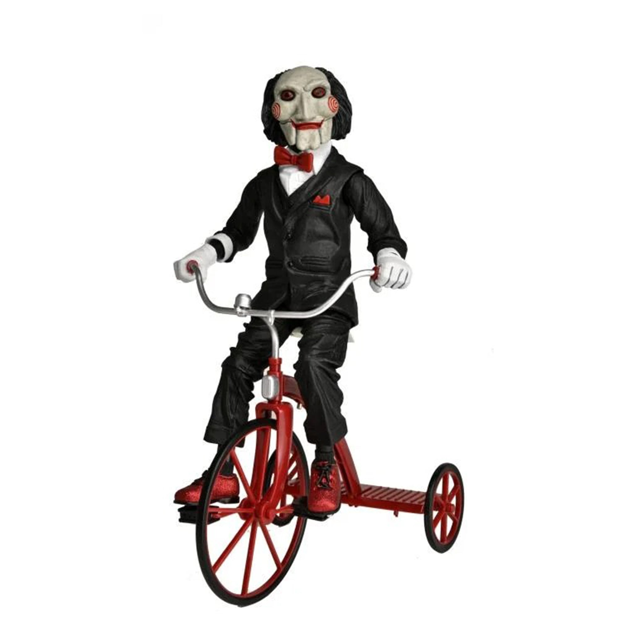 NECA Saw Billy The Puppet On Tricycle With Sound Action Figure – Saw, NECA, 30 cm, brand new collector item, Uncanny Collectibles Dublin Ireland