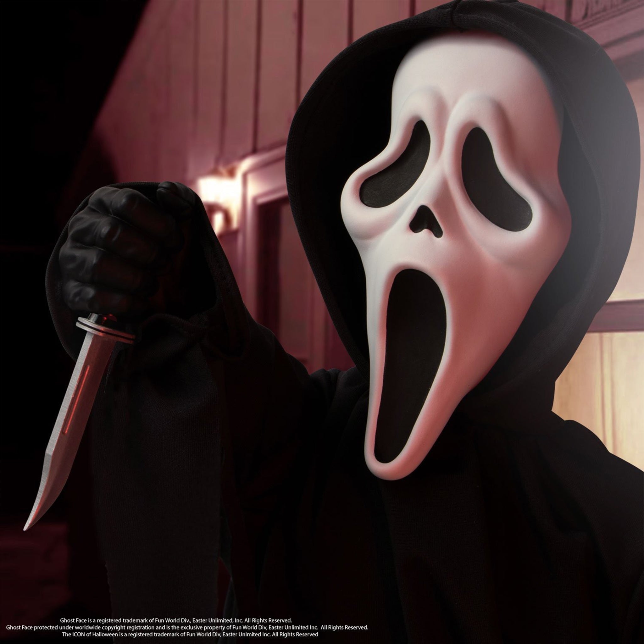 Scream Ghost Face MDS Mezco Designer Series Roto Plush Figure 46cm – Scream, Mezco Toyz, 46 cm, brand new collector item, Uncanny Collectibles Dublin Ireland