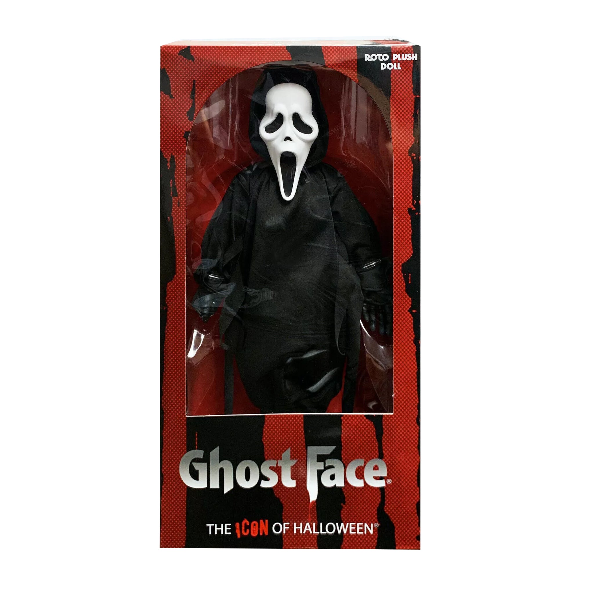 Scream Ghost Face MDS Mezco Designer Series Roto Plush Figure 46cm – Scream, Mezco Toyz, 46 cm, brand new collector item, Uncanny Collectibles Dublin Ireland