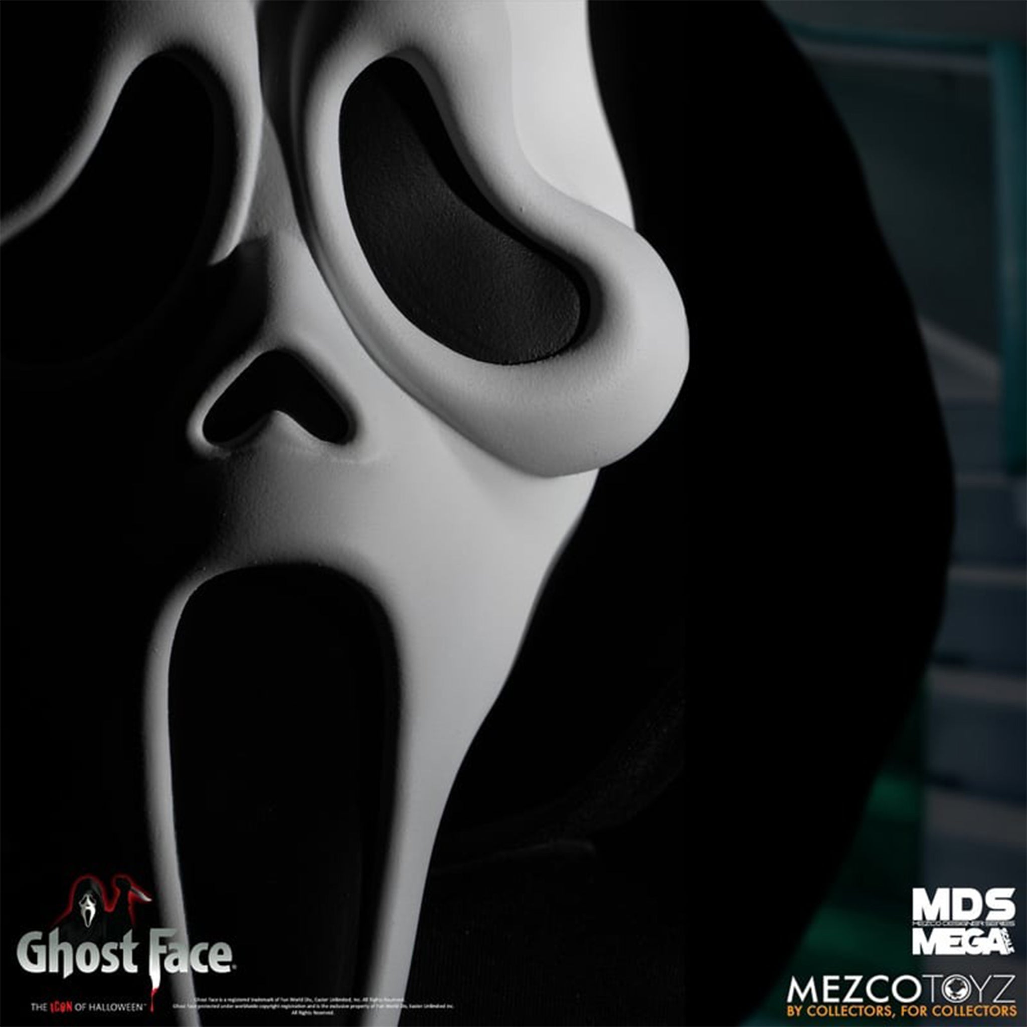 Scream Ghost Face Mezco Designer Series Deluxe Action Figure (No Sound) 15cm – Scream, Mezco Toyz, 15 cm, brand new collector item, Uncanny Collectibles Dublin Ireland