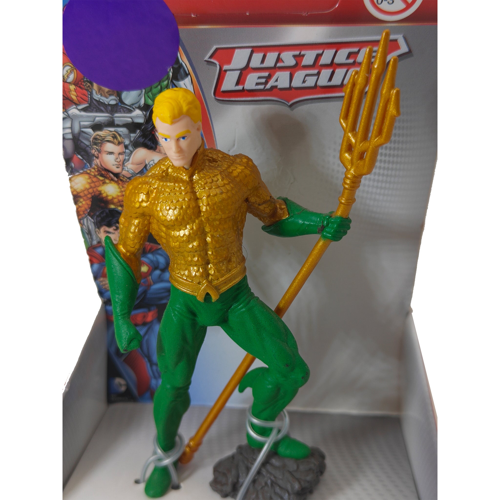 Schleich DC Justice League Aquaman Figure – DC Heroes, Schleich, 10 cm, pre-owned collector piece, Uncanny Collectibles Dublin Ireland