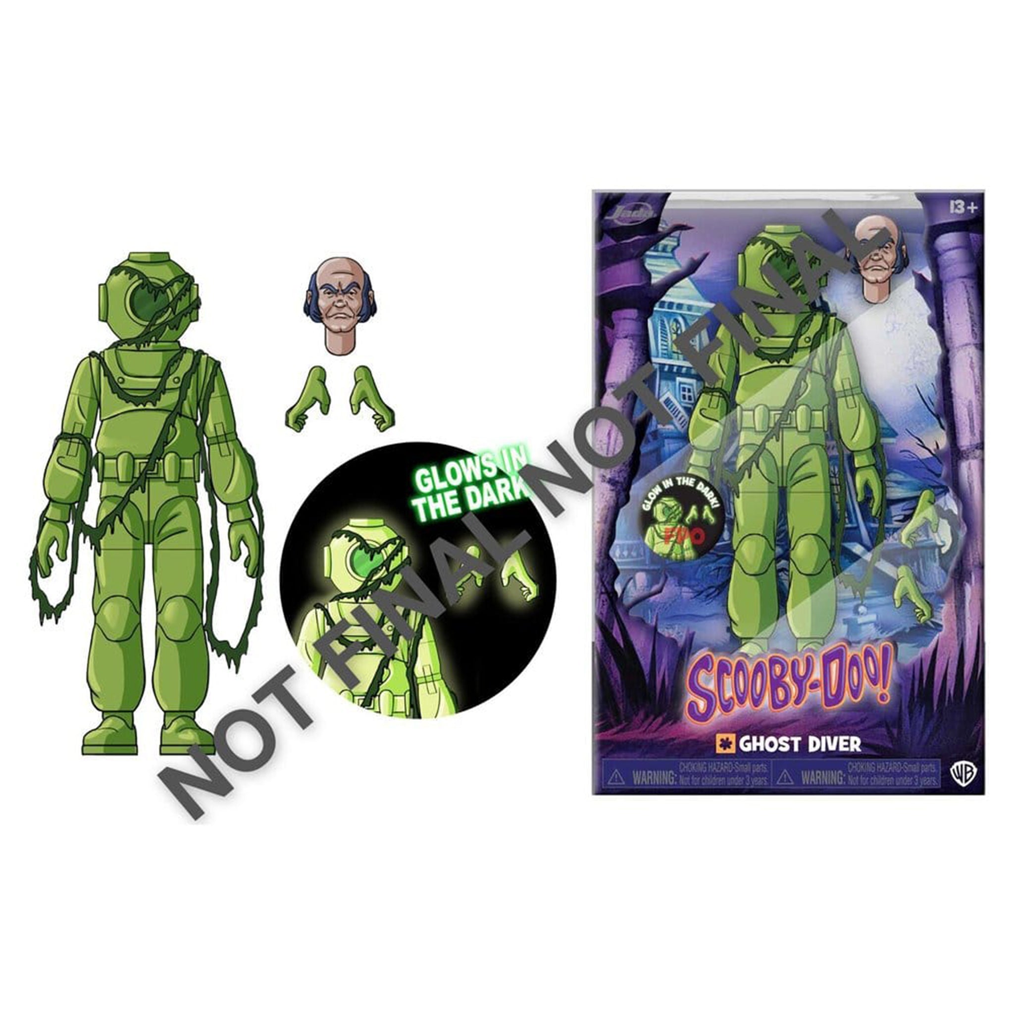 Scooby-Doo Ghost Diver Glow in the Dark Jada Toys Action Figure, 14cm, 2026, new