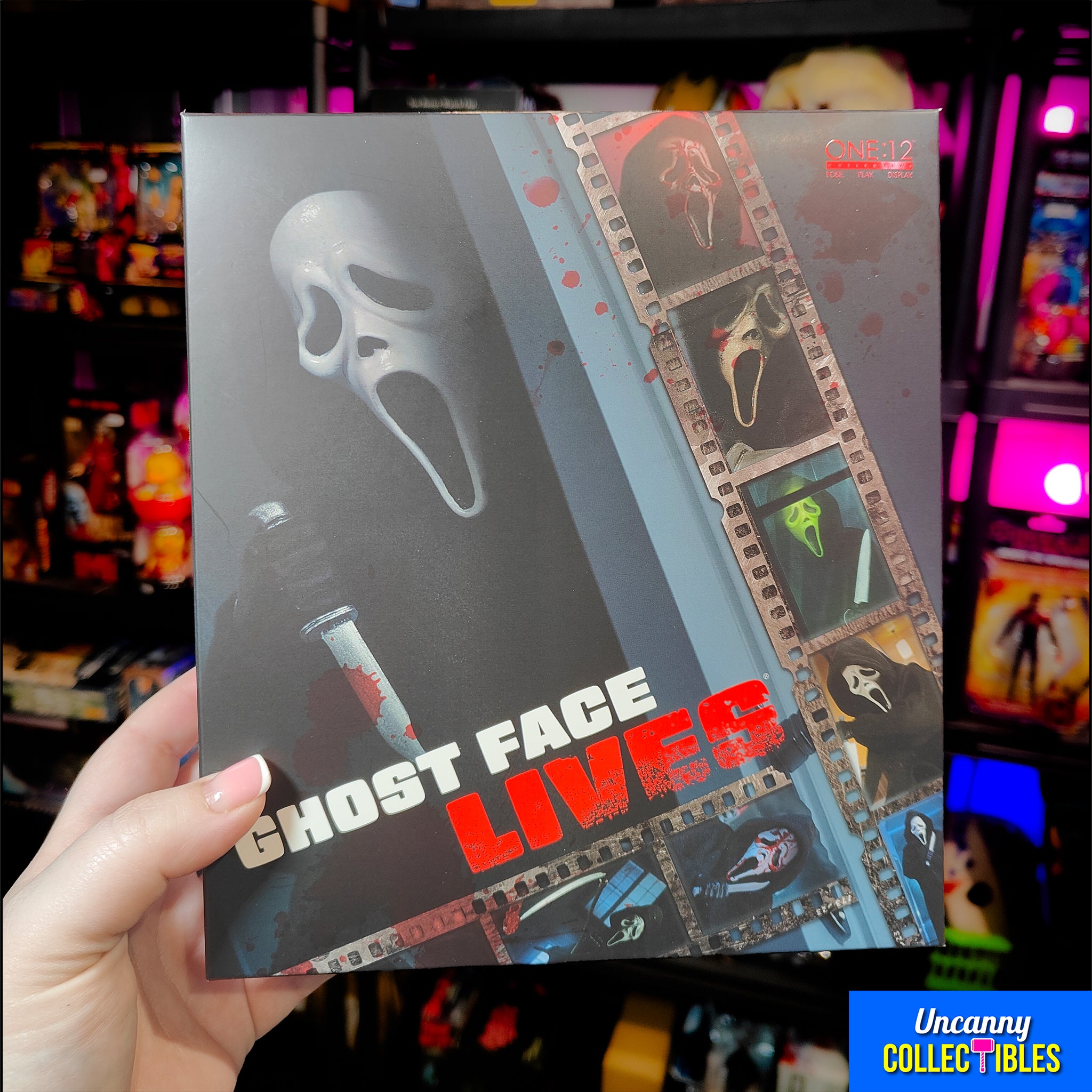 Scream Ghostface Mezco Toyz One:12 Collective Action Figure – Scream, Mezco Toyz, 16 cm, 2024, brand new collector item, Uncanny Collectibles Dublin Ireland