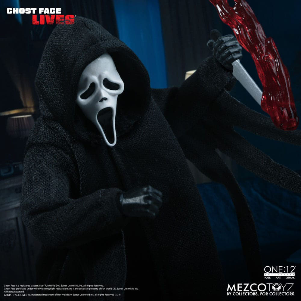 Scream Ghostface Mezco Toyz One:12 Collective Action Figure – Scream, Mezco Toyz, 16 cm, 2024, brand new collector item, Uncanny Collectibles Dublin Ireland