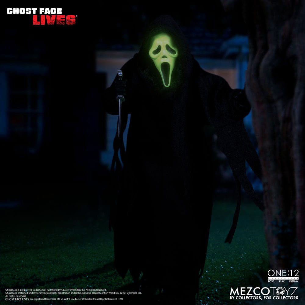 Scream Ghostface Mezco Toyz One:12 Collective Action Figure – Scream, Mezco Toyz, 16 cm, 2024, brand new collector item, Uncanny Collectibles Dublin Ireland