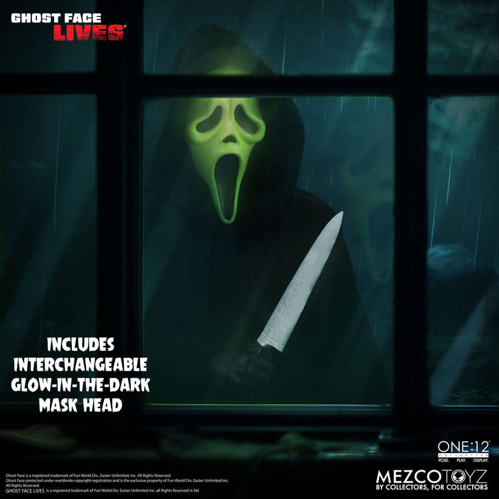 Scream Ghostface Mezco Toyz One:12 Collective Action Figure – Scream, Mezco Toyz, 16 cm, 2024, brand new collector item, Uncanny Collectibles Dublin Ireland