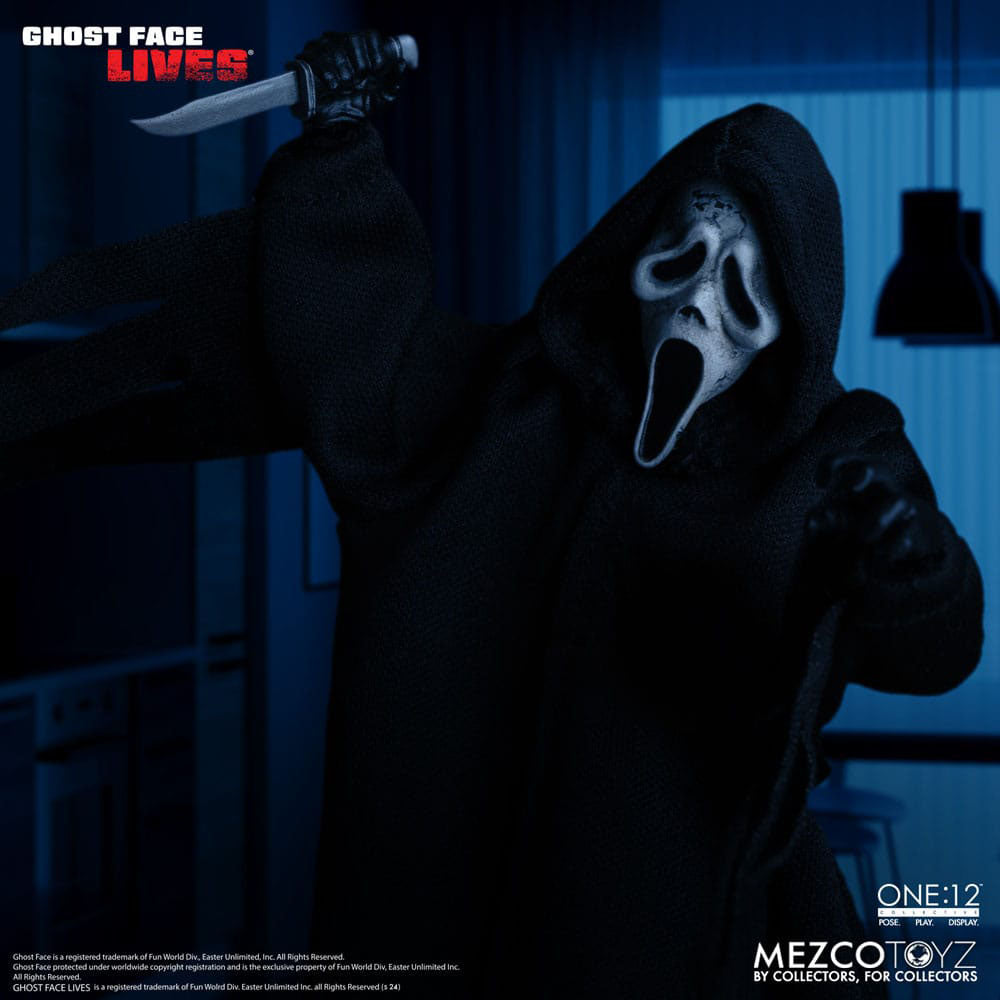 Scream Ghostface Mezco Toyz One:12 Collective Action Figure – Scream, Mezco Toyz, 16 cm, 2024, brand new collector item, Uncanny Collectibles Dublin Ireland