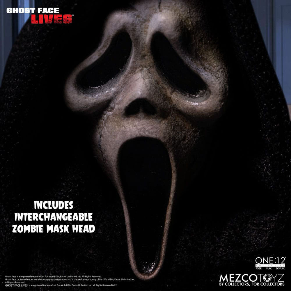 Scream Ghostface Mezco Toyz One:12 Collective Action Figure – Scream, Mezco Toyz, 16 cm, 2024, brand new collector item, Uncanny Collectibles Dublin Ireland