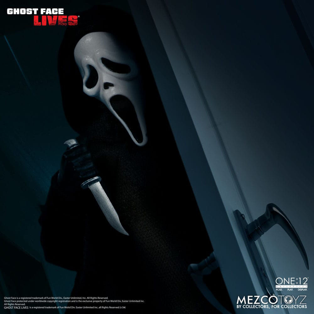 Scream Ghostface Mezco Toyz One:12 Collective Action Figure – Scream, Mezco Toyz, 16 cm, 2024, brand new collector item, Uncanny Collectibles Dublin Ireland