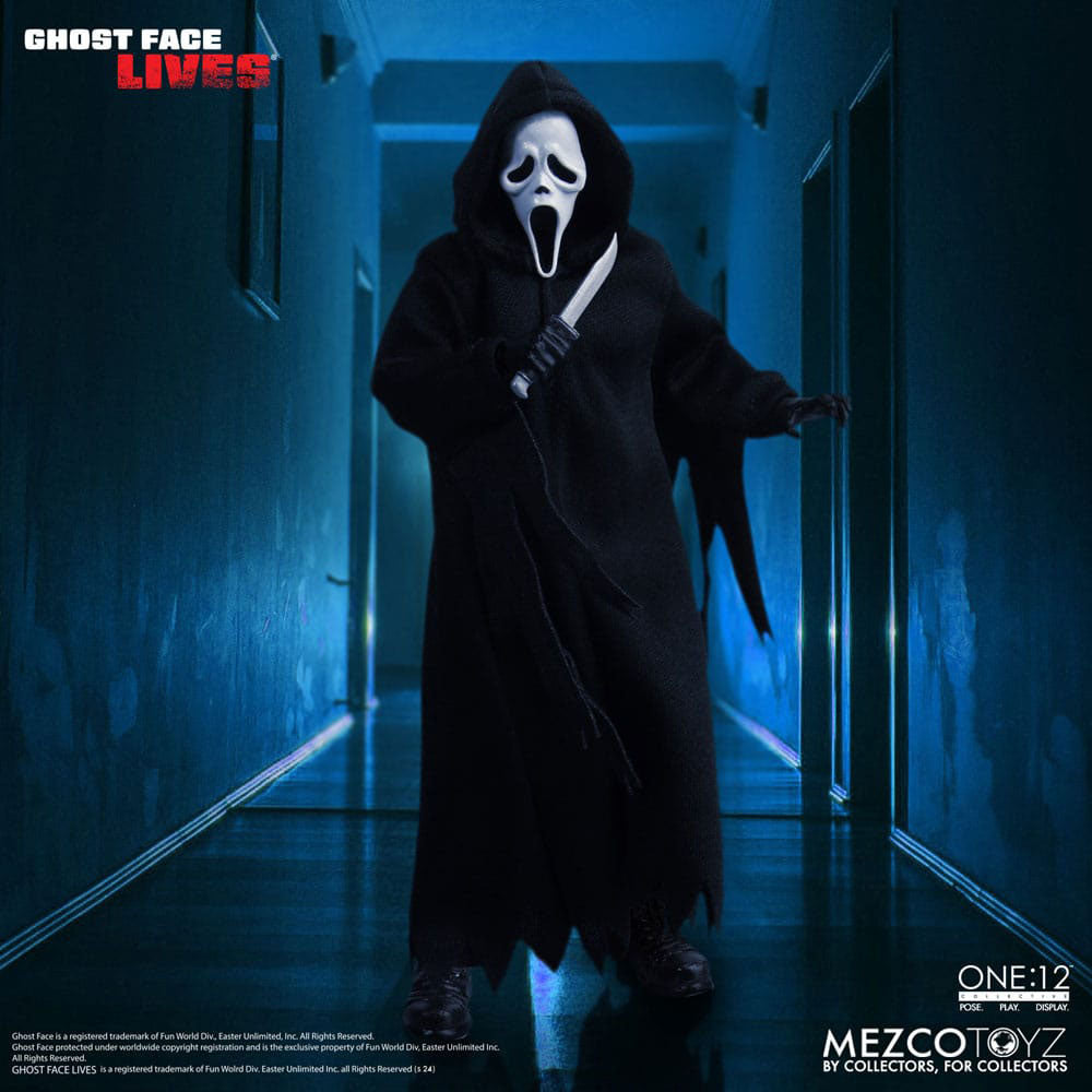 Scream Ghostface Mezco Toyz One:12 Collective Action Figure – Scream, Mezco Toyz, 16 cm, 2024, brand new collector item, Uncanny Collectibles Dublin Ireland