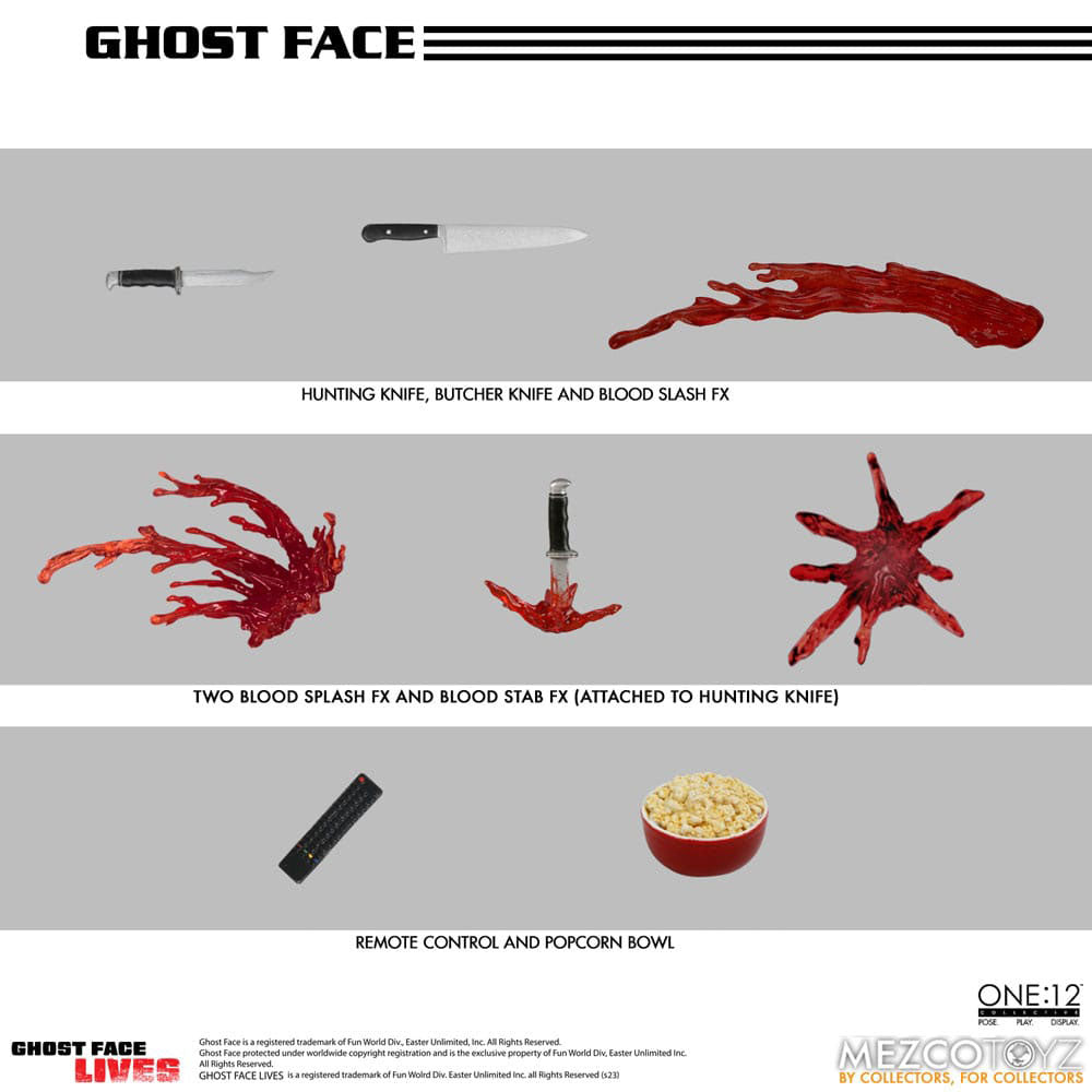 Scream Ghostface Mezco Toyz One:12 Collective Action Figure – Scream, Mezco Toyz, 16 cm, 2024, brand new collector item, Uncanny Collectibles Dublin Ireland