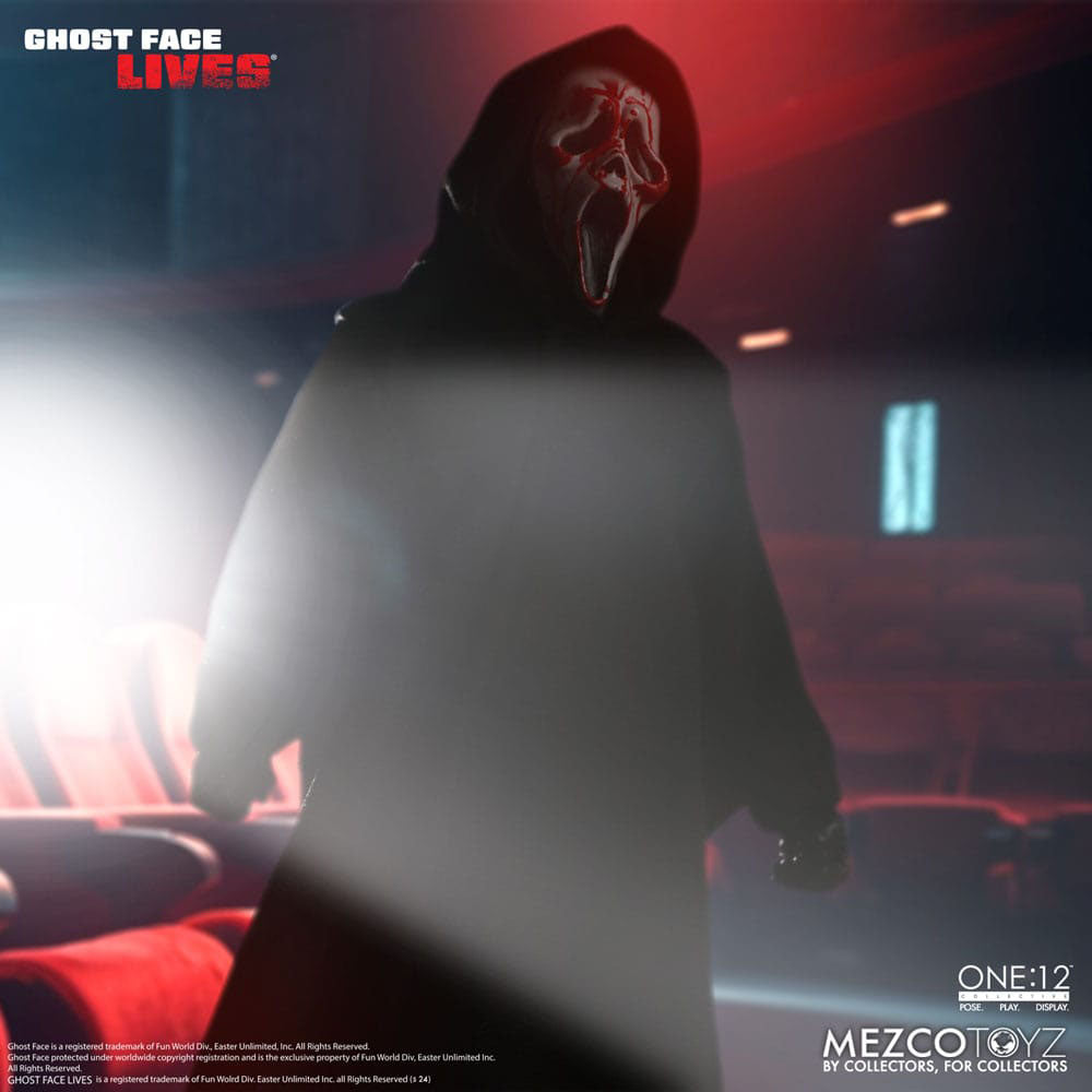 Scream Ghostface Mezco Toyz One:12 Collective Action Figure – Scream, Mezco Toyz, 16 cm, 2024, brand new collector item, Uncanny Collectibles Dublin Ireland