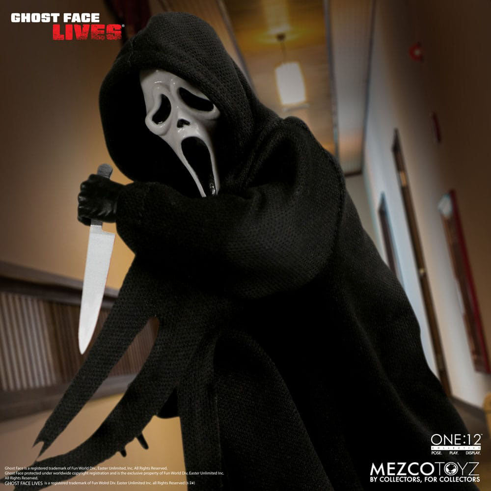 Scream Ghostface Mezco Toyz One:12 Collective Action Figure – Scream, Mezco Toyz, 16 cm, 2024, brand new collector item, Uncanny Collectibles Dublin Ireland