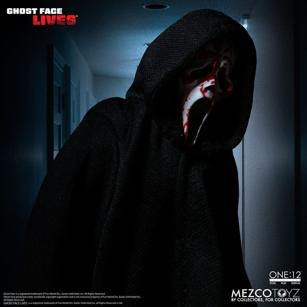 Scream Ghostface Mezco Toyz One:12 Collective Action Figure – Scream, Mezco Toyz, 16 cm, 2024, brand new collector item, Uncanny Collectibles Dublin Ireland