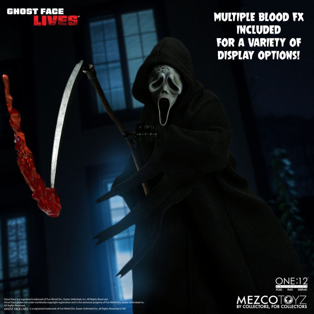 Scream Ghostface Mezco Toyz One:12 Collective Action Figure – Scream, Mezco Toyz, 16 cm, 2024, brand new collector item, Uncanny Collectibles Dublin Ireland
