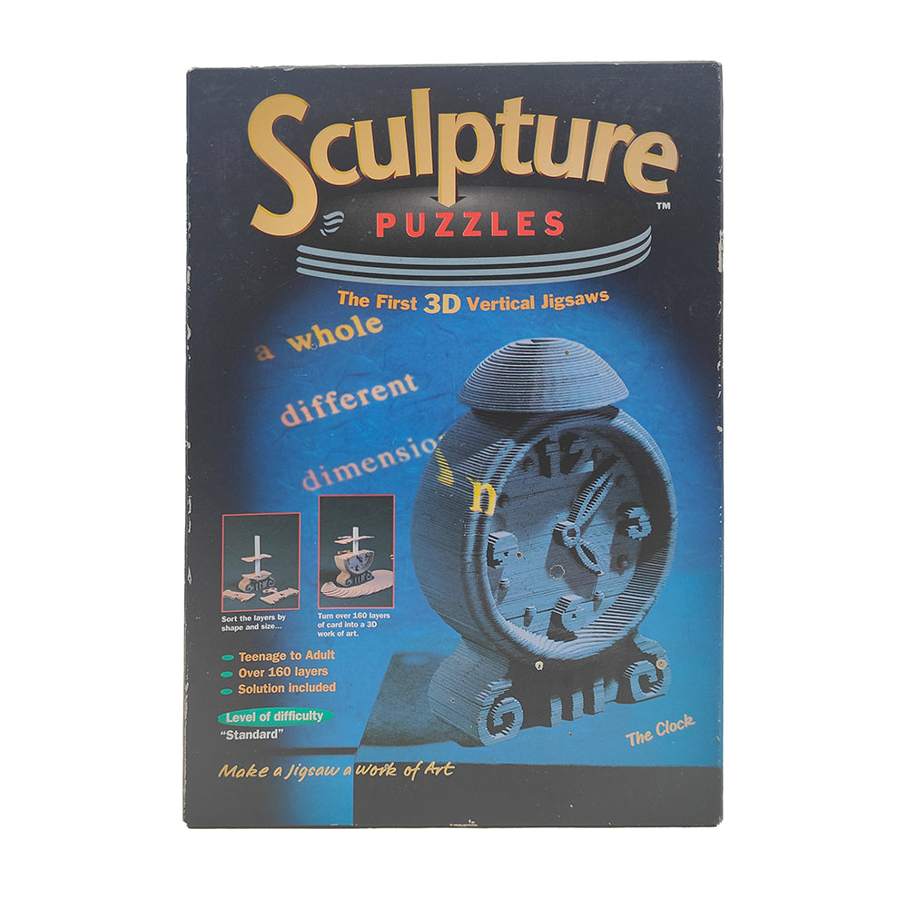Sculpture Puzzles 3D Vertical Jigsaw The Clock Really Useful Games 1995 – Board Game, Vintage Brands, -, 1995, pre-owned collector piece, Uncanny Collectibles Dublin Ireland