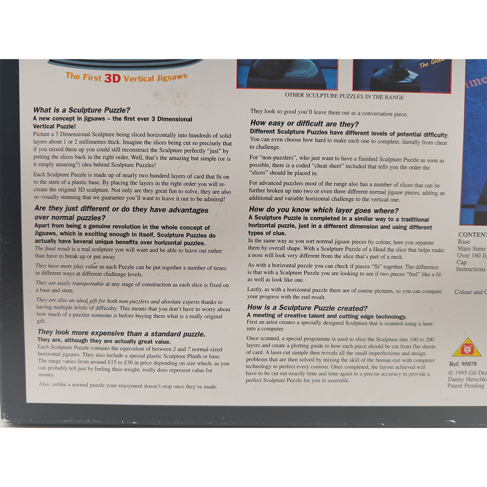 Sculpture Puzzles 3D Vertical Jigsaw The Clock Really Useful Games 1995 – Board Game, Vintage Brands, -, 1995, pre-owned collector piece, Uncanny Collectibles Dublin Ireland