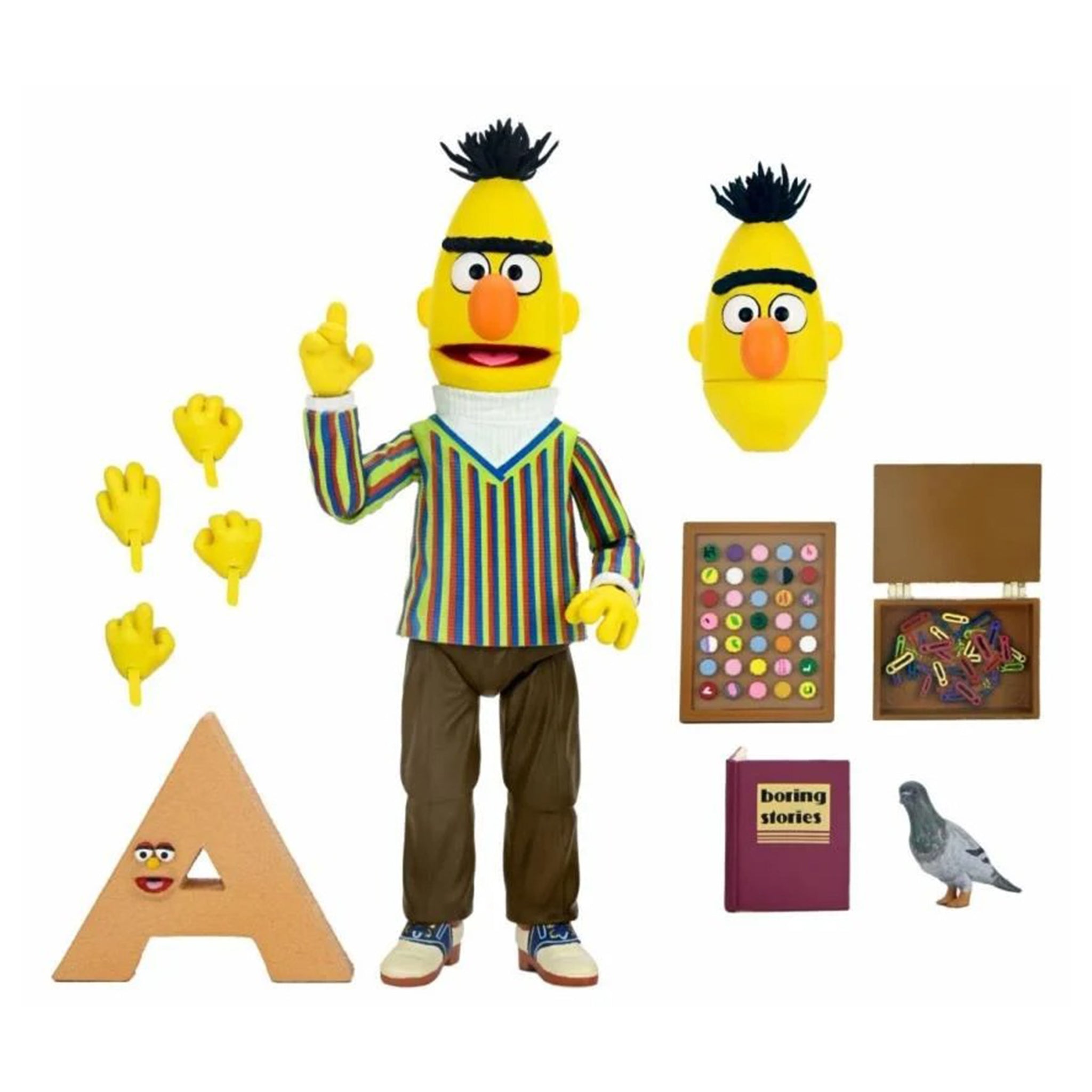 NECA Sesame Street Ultimate Bert Action Figure 17cm – TV Icons & Heroes, NECA, 17 cm, brand new collector item, Uncanny Collectibles Dublin Ireland