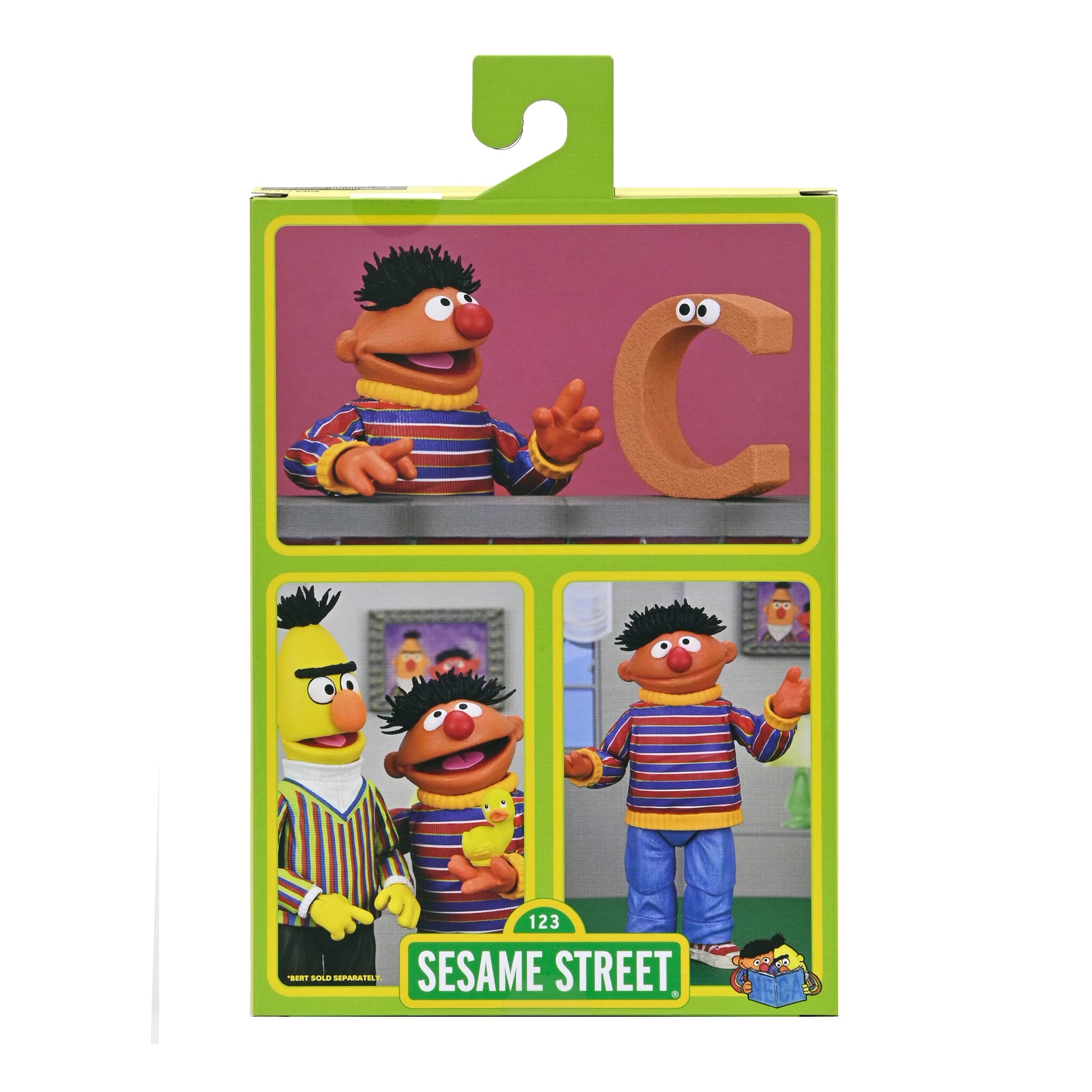 NECA Sesame Street Ultimate Ernie Action Figure 17cm – TV Icons & Heroes, NECA, 17 cm, brand new collector item, Uncanny Collectibles Dublin Ireland