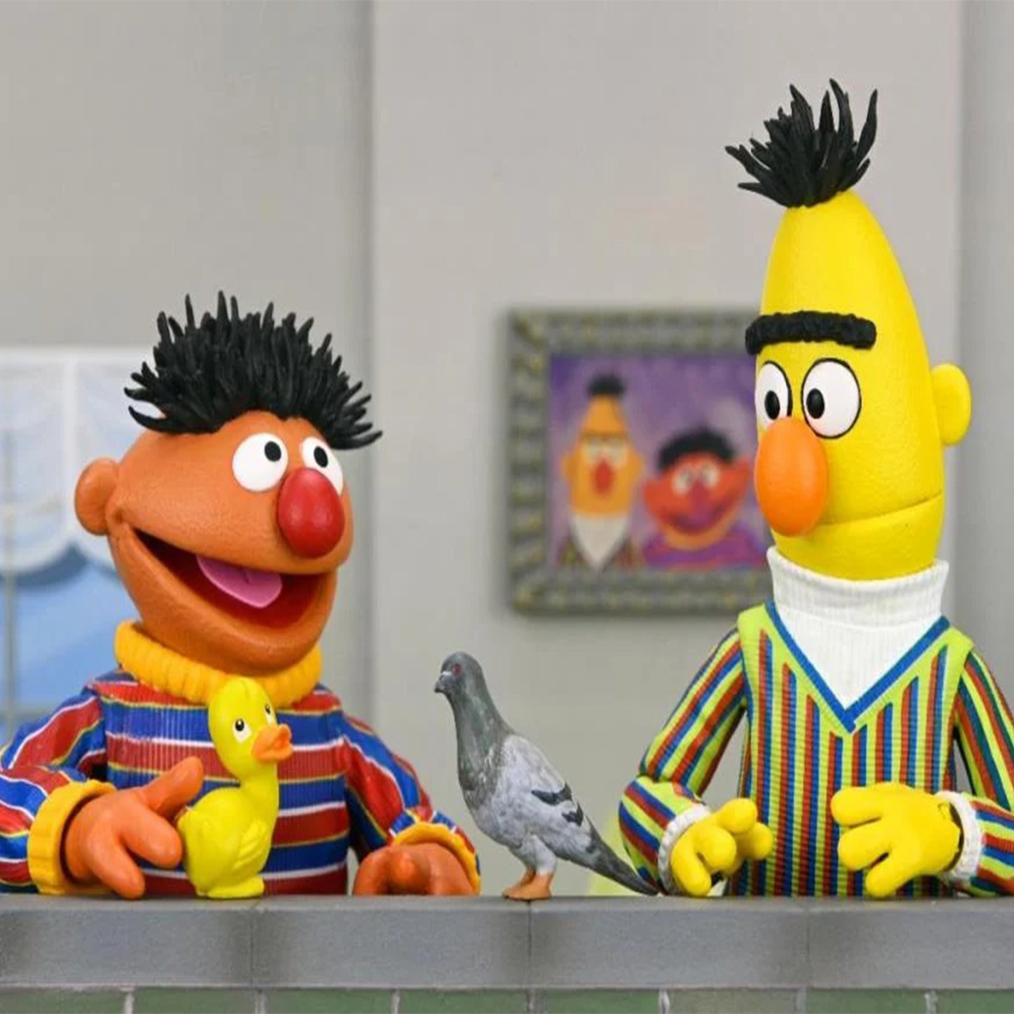 NECA Sesame Street Ultimate Ernie Action Figure 17cm – TV Icons & Heroes, NECA, 17 cm, brand new collector item, Uncanny Collectibles Dublin Ireland