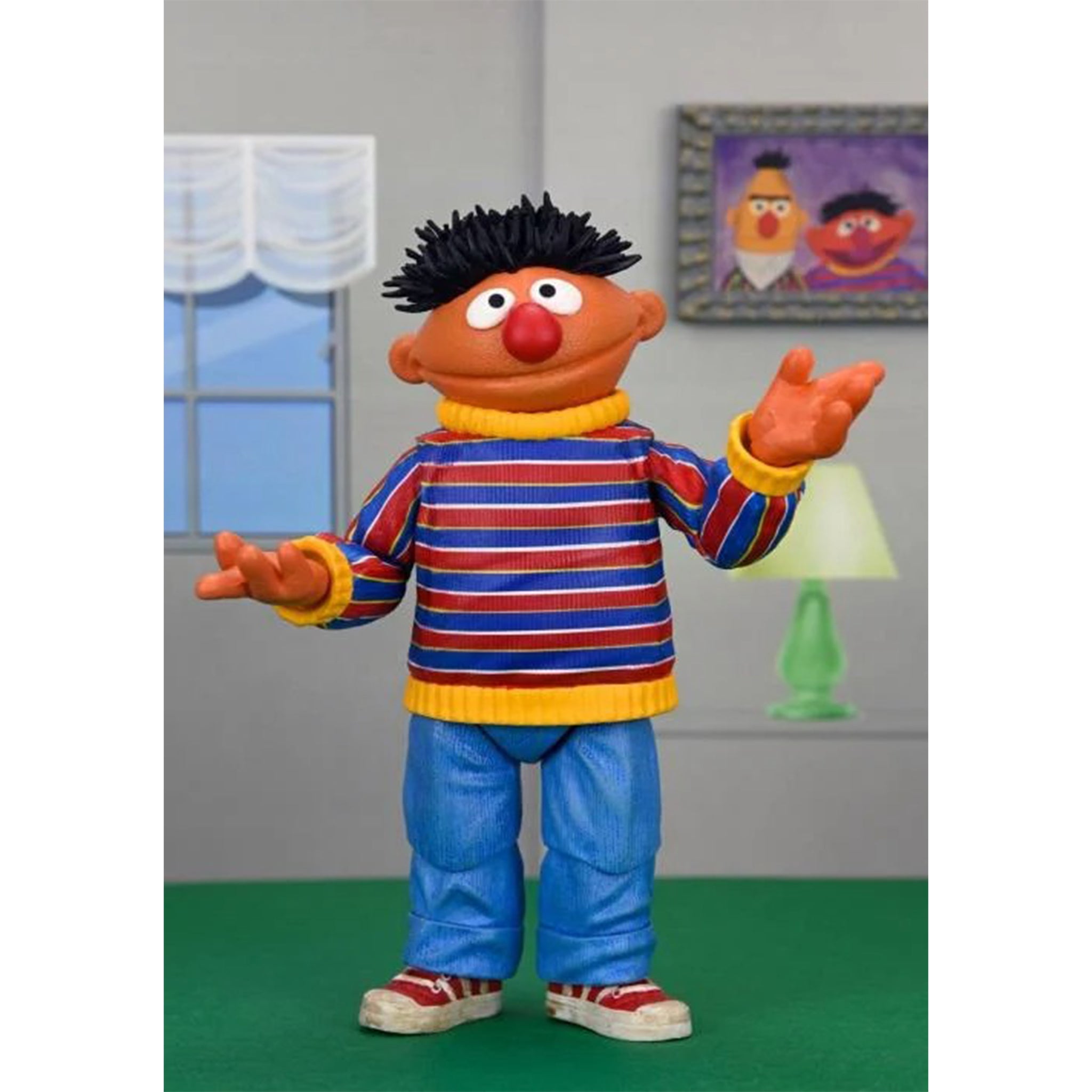 NECA Sesame Street Ultimate Ernie Action Figure 17cm – TV Icons & Heroes, NECA, 17 cm, brand new collector item, Uncanny Collectibles Dublin Ireland